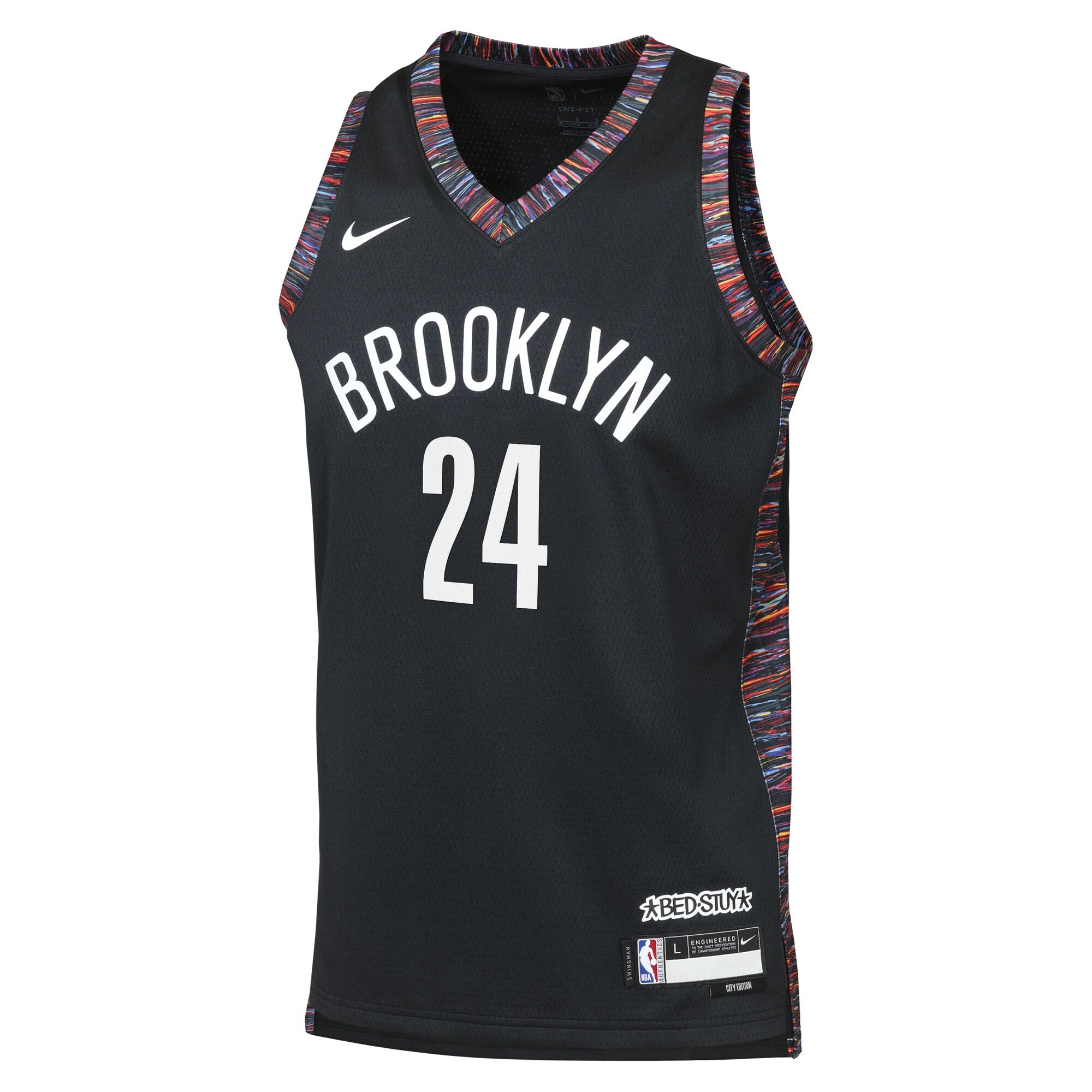 Brooklyn Nets Nike 2025/26 City Edition Swingman Jersey - Black - Cam Thomas - Youth NBA Team Jersey Basketball Fan Apparel
