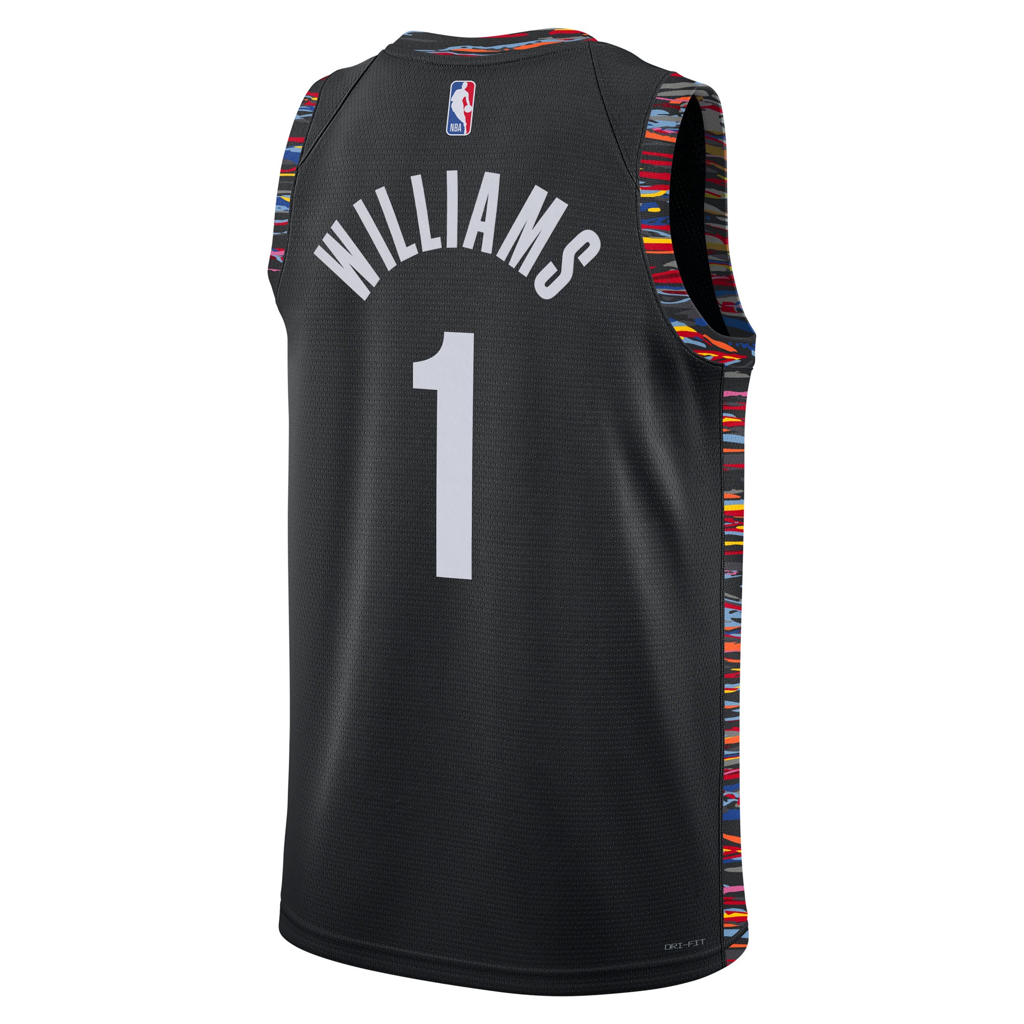 Brooklyn Nets Nike 2025/26 City Edition Swingman Jersey - Black - Ziaire Williams - Unisex NBA Team Jersey Basketball Fan Apparel