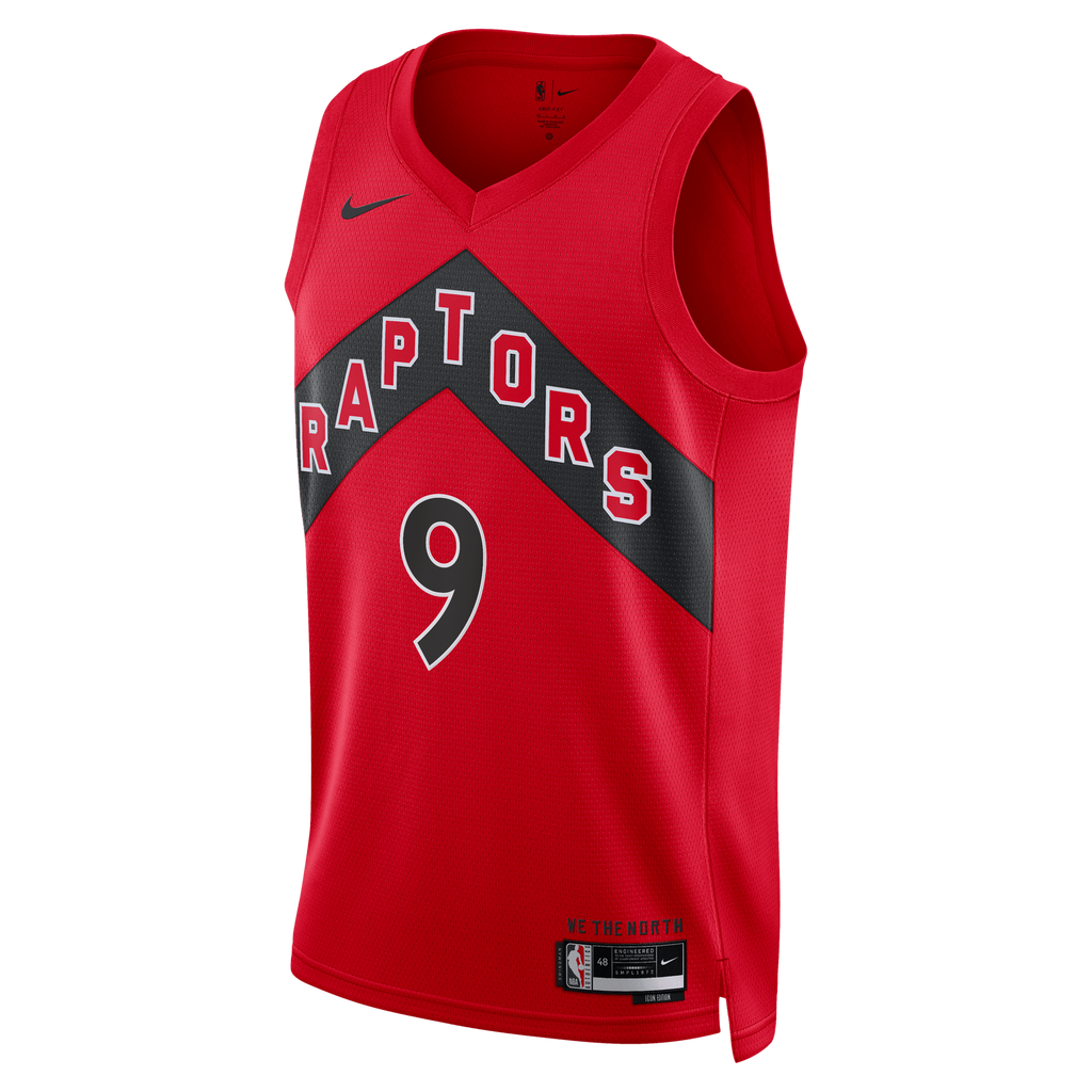 Toronto Raptors Nike Icon Edition Swingman Jersey - Red - RJ Barrett - Unisex NBA Team Jersey Basketball Fan Apparel