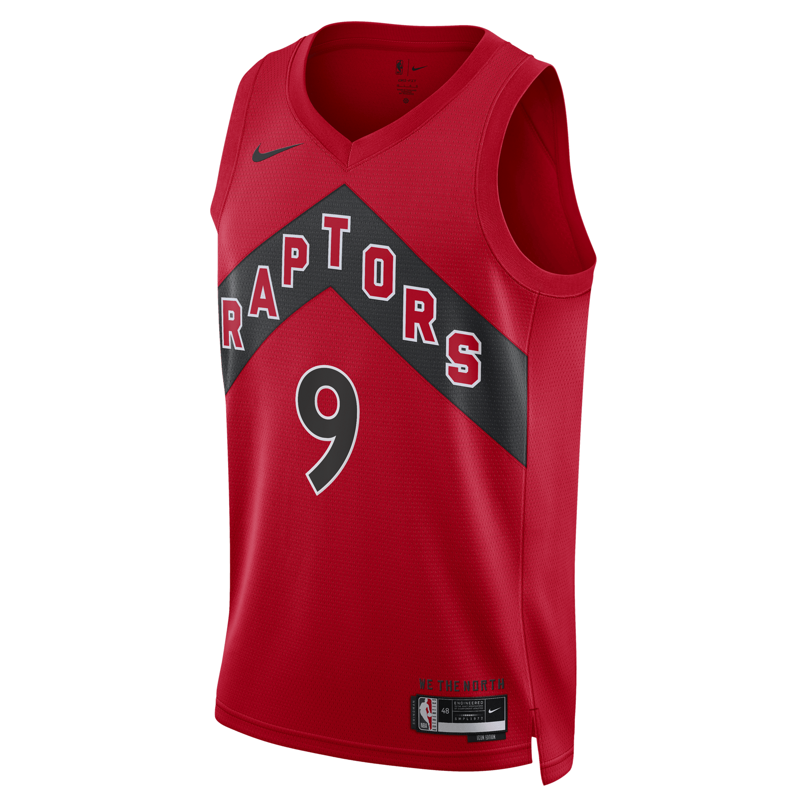 Toronto Raptors Nike Icon Edition Swingman Jersey - Red - RJ Barrett - Unisex NBA Team Jersey Basketball Fan Apparel