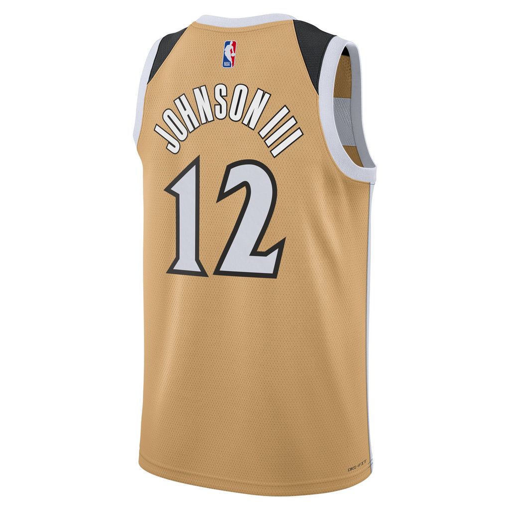 Washington Wizards Nike 2025/26 City Edition Swingman Jersey - Tan - Tre Johnson III - Unisex NBA Team Jersey Basketball Fan Apparel