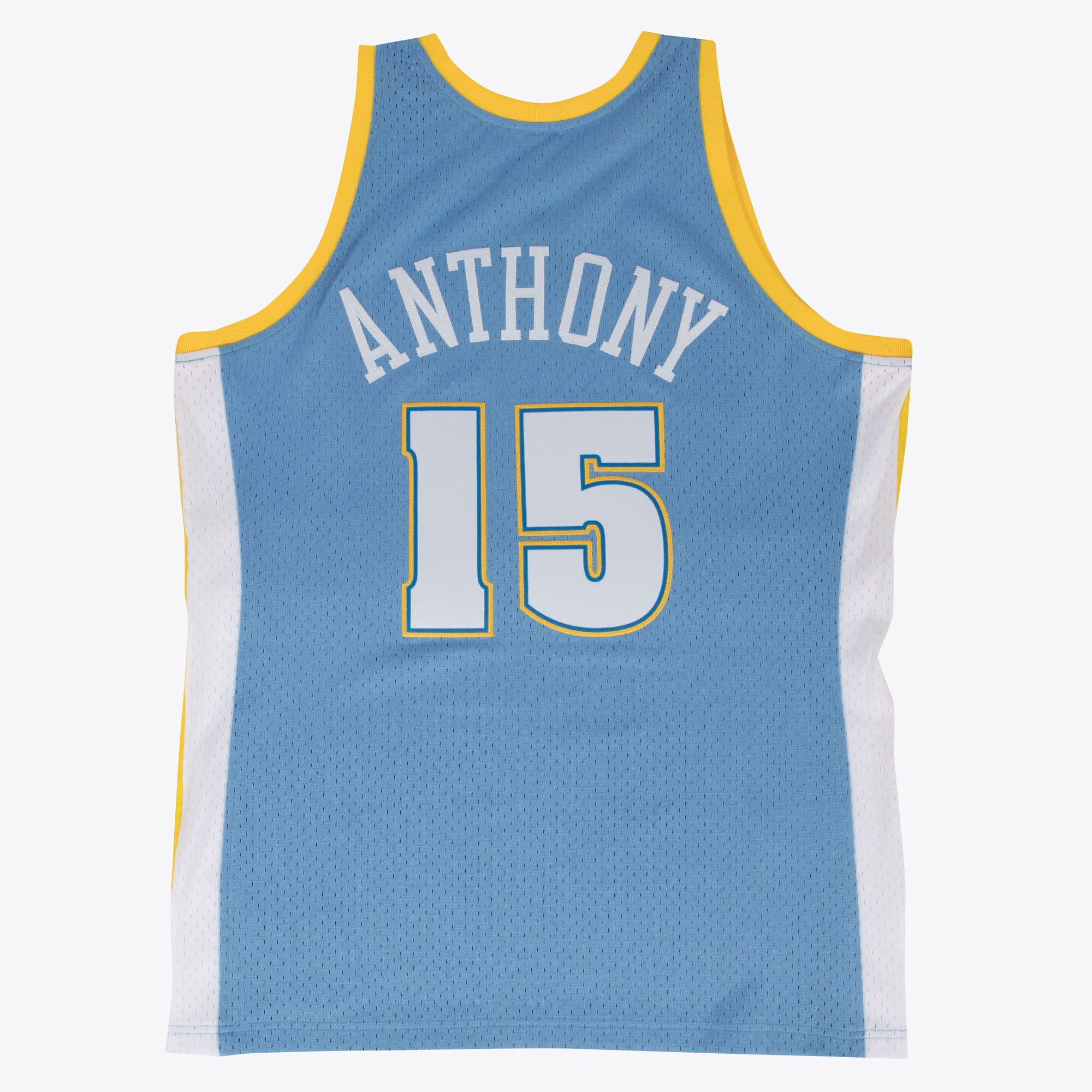 Denver Nuggets Mitchell & Ness Carmelo Anthony 2003-04 Hardwood Classics Road Swingman Jersey - Blue - Men's NBA Team Jersey Basketball Fan Apparel