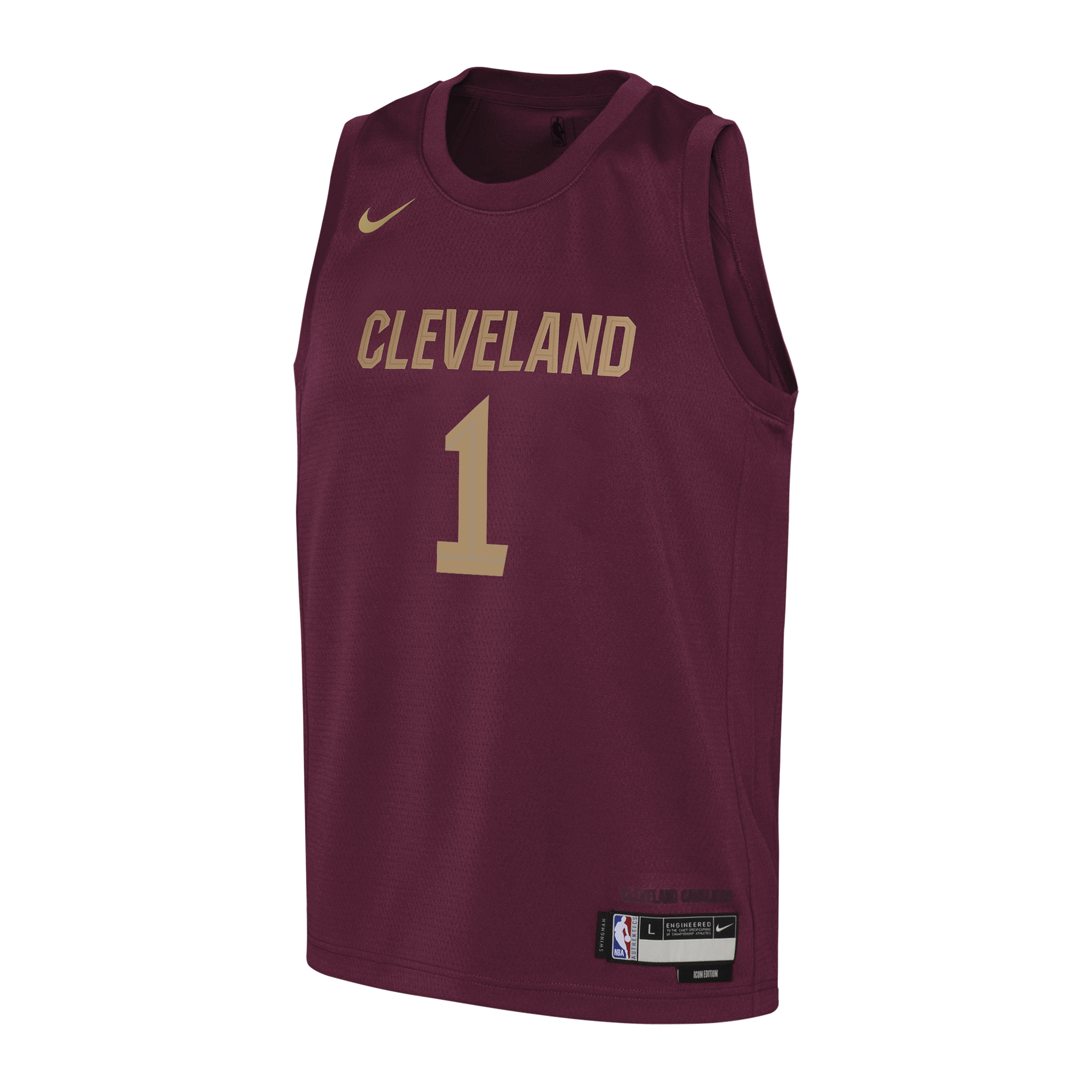 Cleveland Cavaliers Nike Icon Edition Swingman Jersey - Wine - James Harden - Youth NBA Team Jersey Basketball Fan Apparel