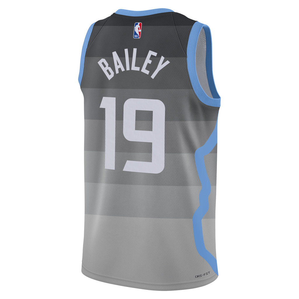 Utah Jazz Nike 2025/26 City Edition Swingman Jersey - Gray - Ace Bailey - Unisex NBA Team Jersey Basketball Fan Apparel