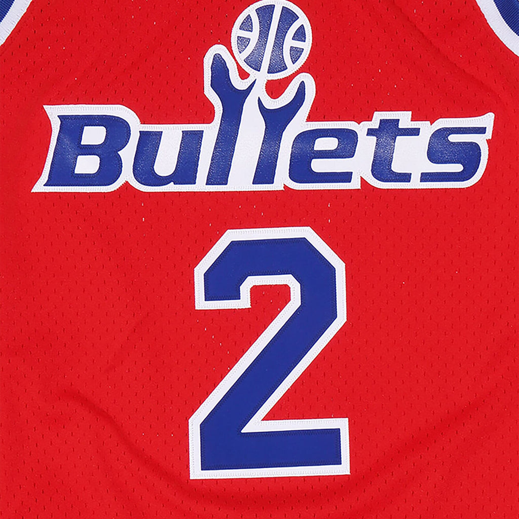Washington Bullets Mitchell & Ness Chris Webber 1994 Hardwood Classics Road Swingman Jersey - Scarlett - Men's NBA Team Jersey Basketball Fan Apparel