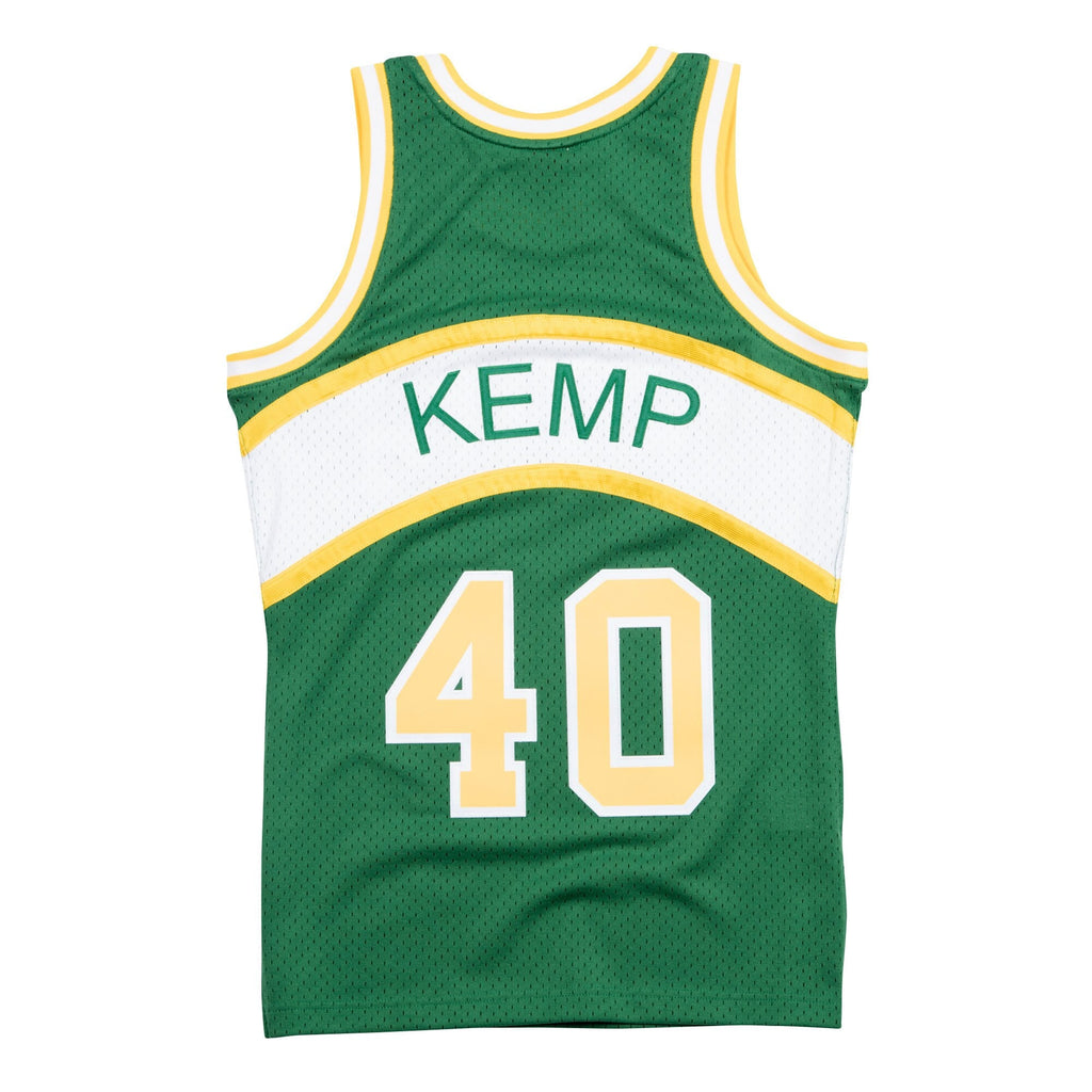 Seattle SuperSonics Mitchell & Ness Shawn Kemp Hardwood Classics Road Swingman Jersey - Men's NBA Team Jersey Basketball Fan Apparel