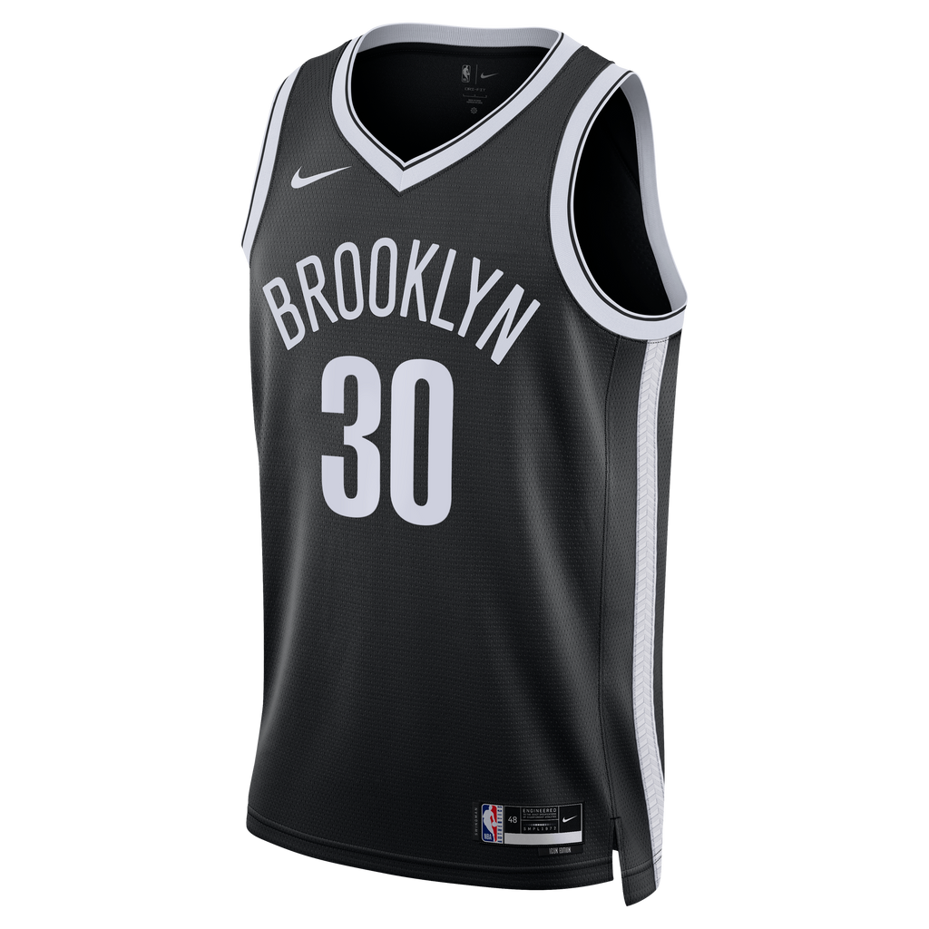 Brooklyn Nets Nike Icon Swingman Jersey- Black - Julius Randle - Unisex NBA Team Jersey Basketball Fan Apparel