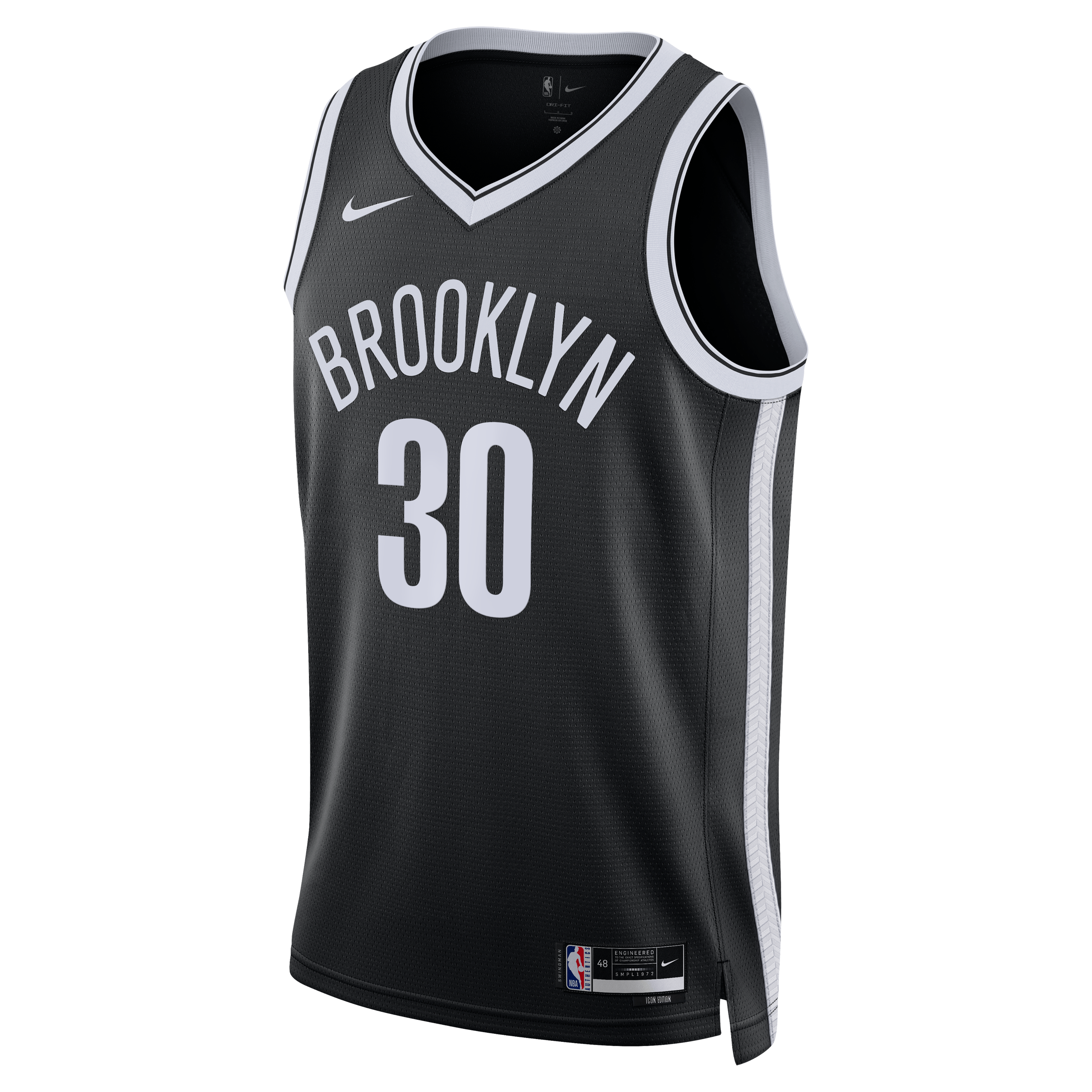 Brooklyn Nets Nike Icon Swingman Jersey- Black - Julius Randle - Unisex NBA Team Jersey Basketball Fan Apparel