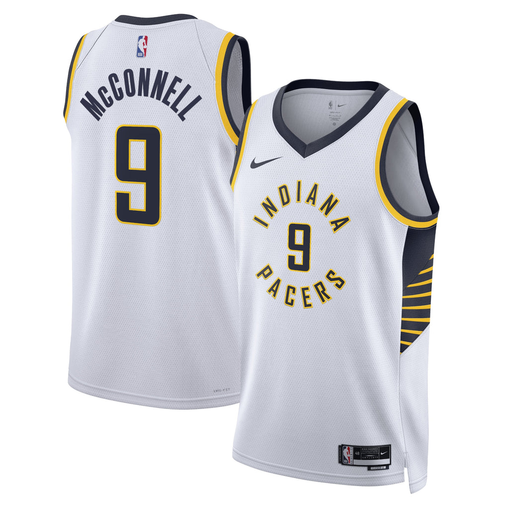 Indiana Pacers Nike Association Edition Swingman Jersey - White - T.J. McConnell - Unisex NBA Team Jersey Basketball Fan Apparel