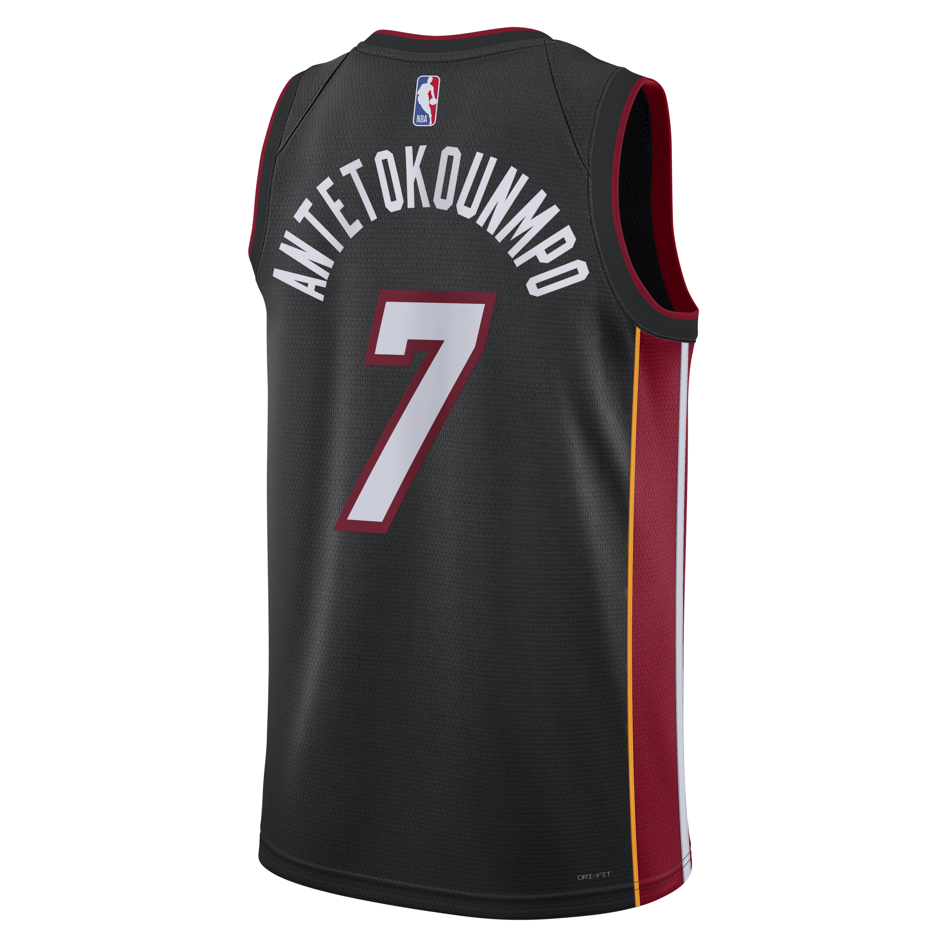 Miami Heat Nike Icon Edition Swingman Jersey - Black - Giannis Antetokounmpo - Unisex NBA Team Jersey Basketball Fan Apparel