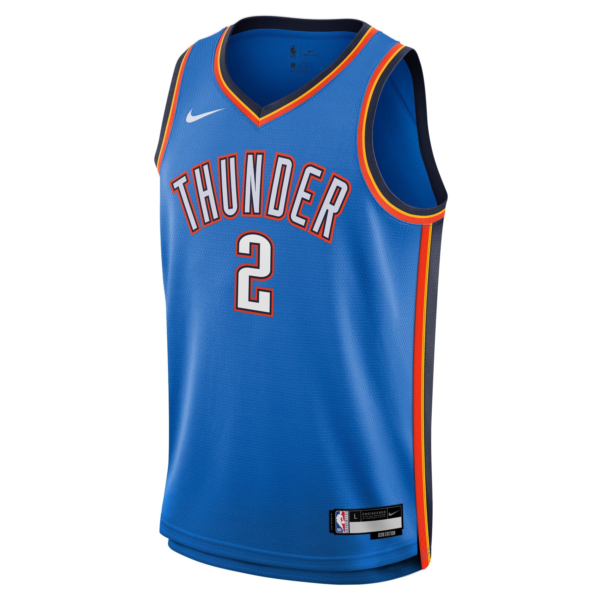 Oklahoma City Thunder NBA Youth Icon Swingman Jersey NE - Shai Gilgeous-Alexander NBA Team Jersey Basketball Fan Apparel
