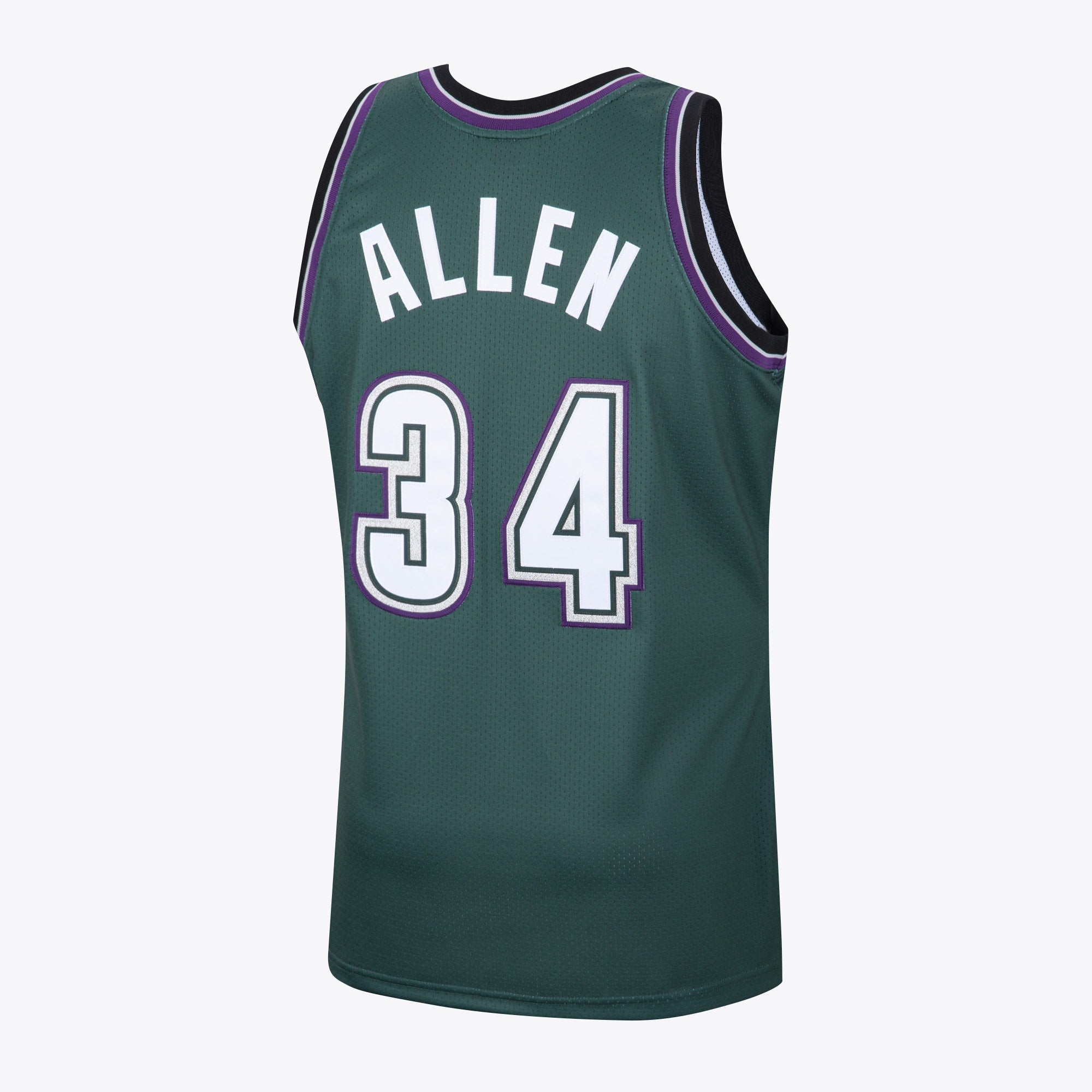 Milwaukee Bucks Mitchell & Ness Ray Allen 1996 Hardwood Classics Alternate Swingman Jersey - Dark Green - Men's NBA Team Jersey Basketball Fan Apparel
