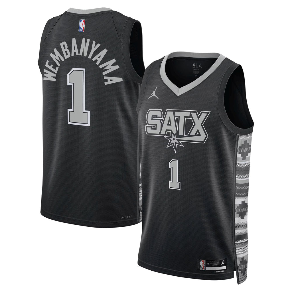 San Antonio Spurs Jordan Brand Statement Edition Swingman Jersey - Victor Wembanyama - Unisex NBA Team Jersey Basketball Fan Apparel