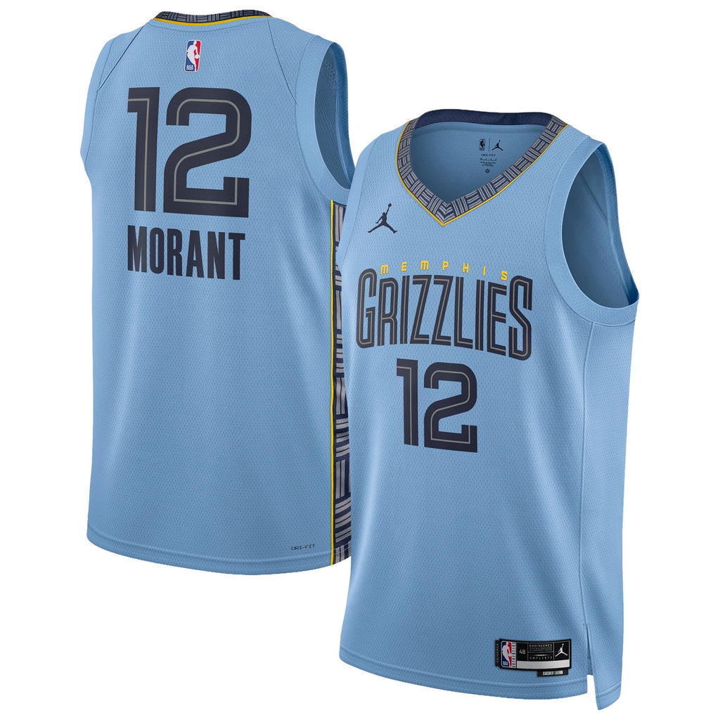 Memphis Grizzlies Jordan Brand Statement Edition Swingman Jersey - Ja Morant - Unisex NBA Team Jersey Basketball Fan Apparel