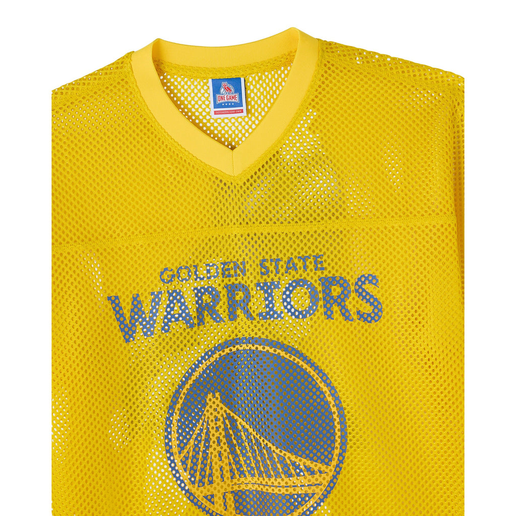 Golden State Warriors X OVO Mesh Football Jersey - Men's NBA Team Jersey Basketball Fan Apparel