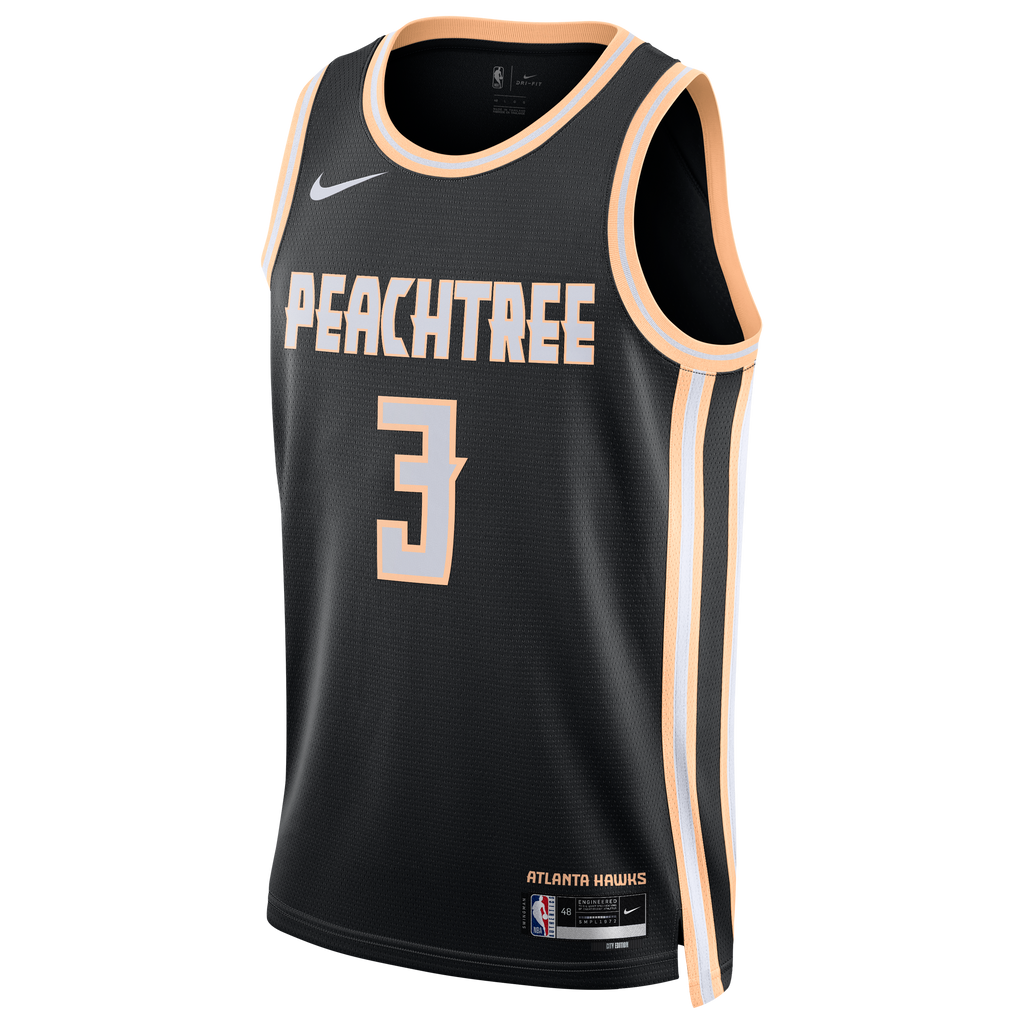 Nike Atlanta Hawks 2025/26 Nike City Edition Swingman Jersey - Black - CJ McCollum - Unisex NBA Team Jersey Basketball Fan Apparel