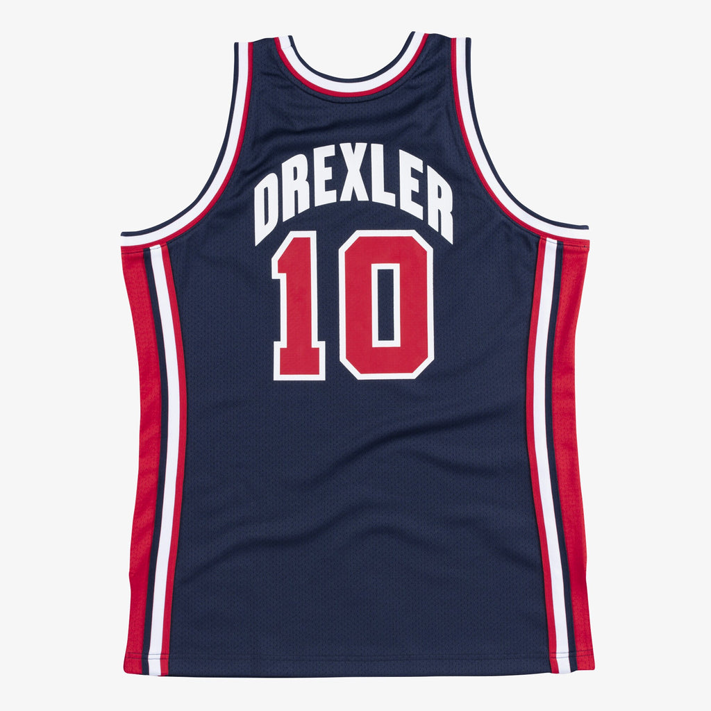USA Basketball Mitchell & Ness Authentic Jersey Clyde Drexler 1992 NBA Team Jersey Basketball Fan Apparel