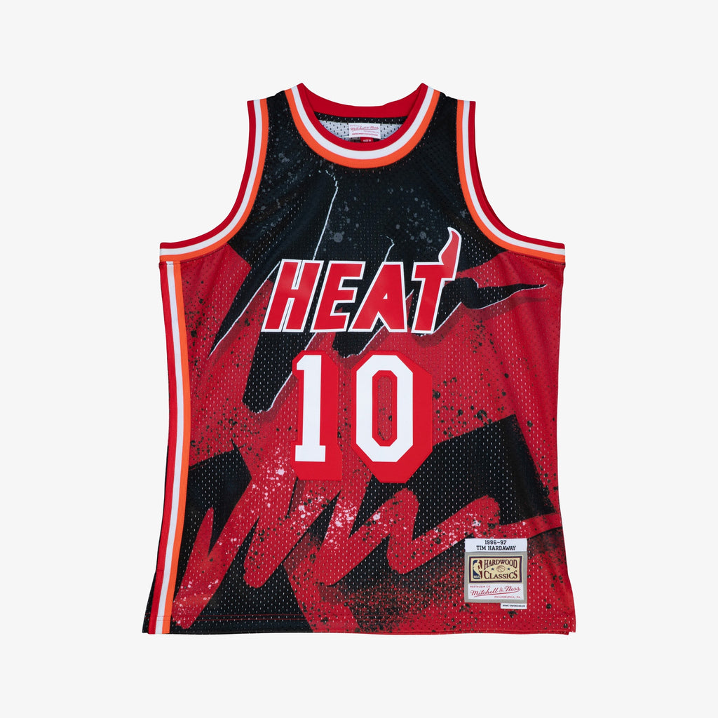 Miami Heat Mitchell & Ness Tim Hardaway 1996 Hyper Hoops Swingman Jersey - Scarlet NBA Team Jersey Basketball Fan Apparel