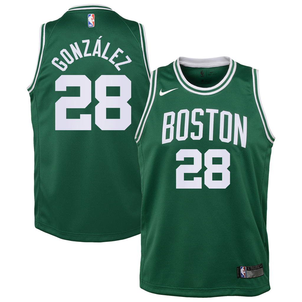 Boston Celtics Nike Icon Edition Swingman Jersey - Kelly Green - Hugo González - Youth NBA Team Jersey Basketball Fan Apparel