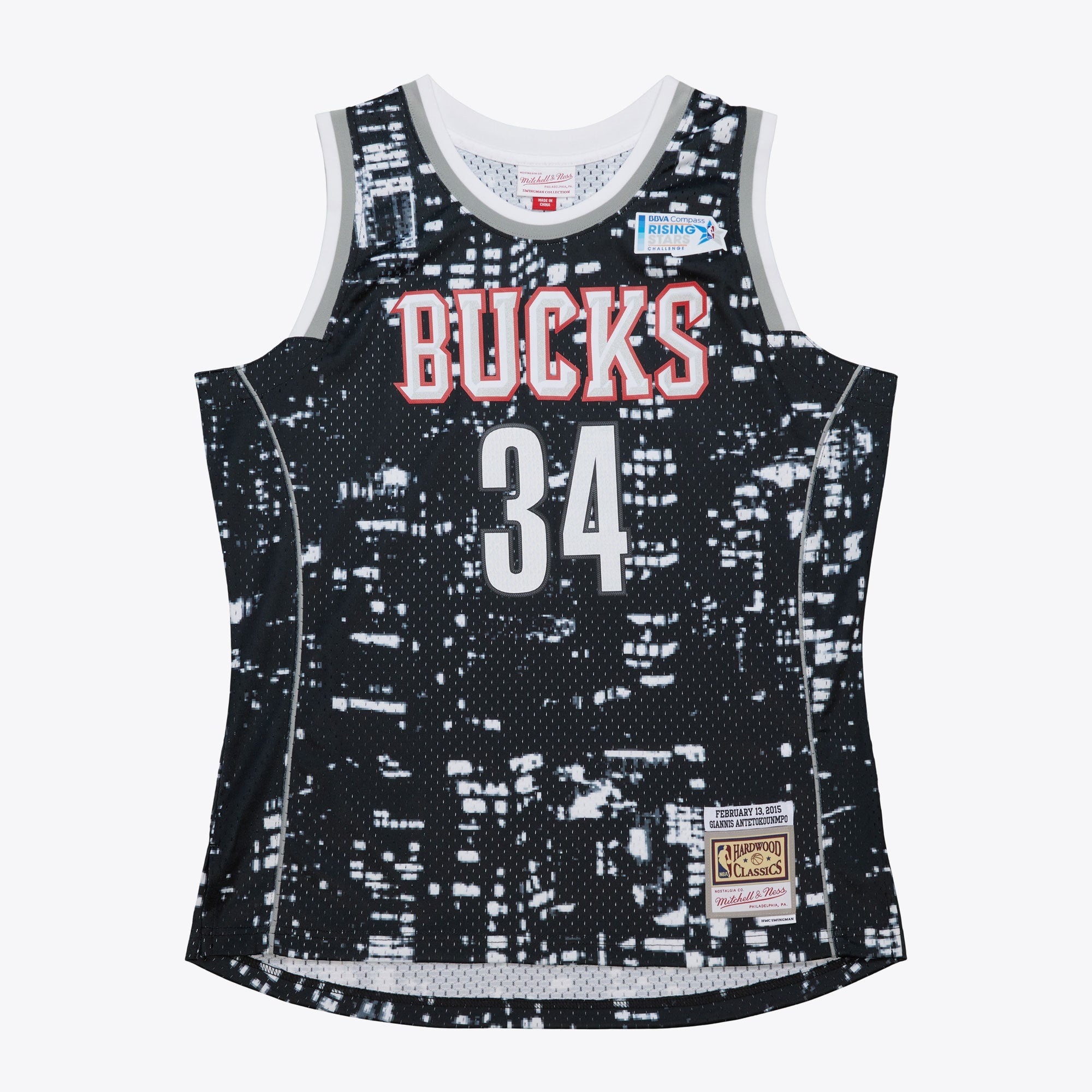 NBA All-Star Mitchell & Ness Swingman Jersey Giannis Antetokounmpo 2015 NBA Team Jersey Basketball Fan Apparel