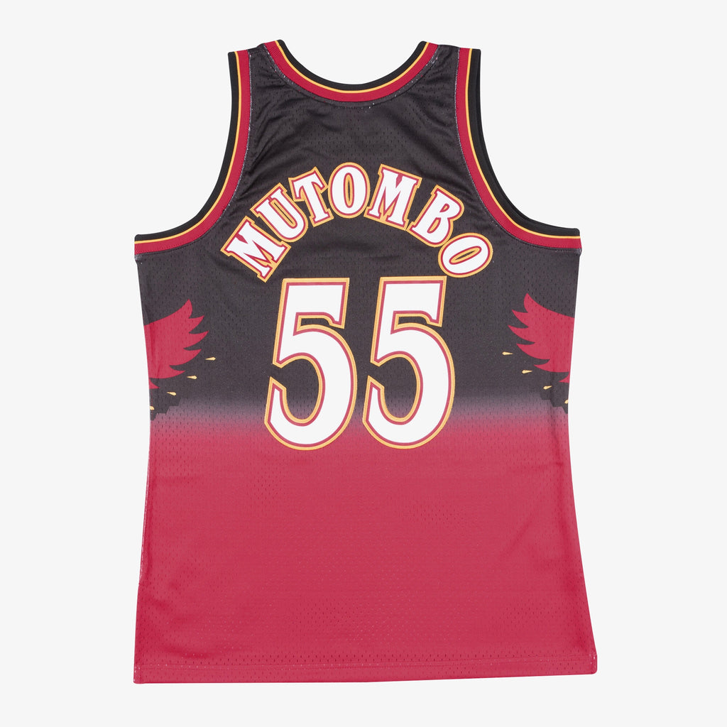 Atlanta Hawks Mitchell & Ness Swingman Jersey Dikembe Mutombo 1996-97 NBA Team Jersey Basketball Fan Apparel