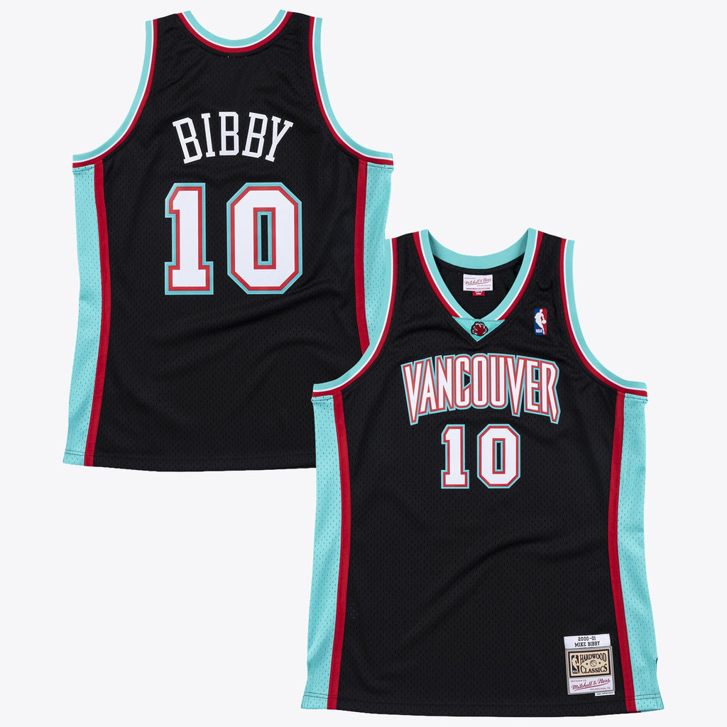 Vancouver Grizzlies Mitchell & Ness Mike Bibby 2000 Swingman Authentic Jersey - Black NBA Team Jersey Basketball Fan Apparel