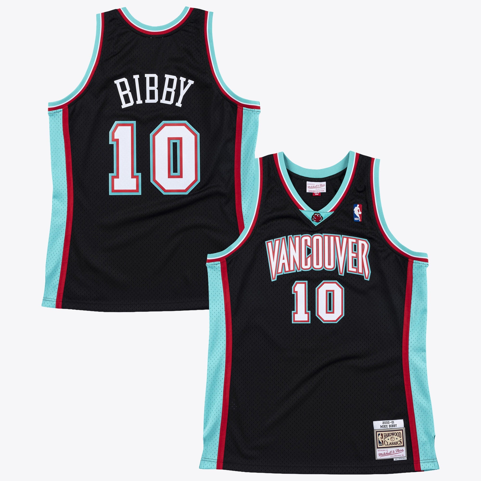 Vancouver Grizzlies Mitchell & Ness Mike Bibby 2000 Swingman Authentic Jersey - Black NBA Team Jersey Basketball Fan Apparel