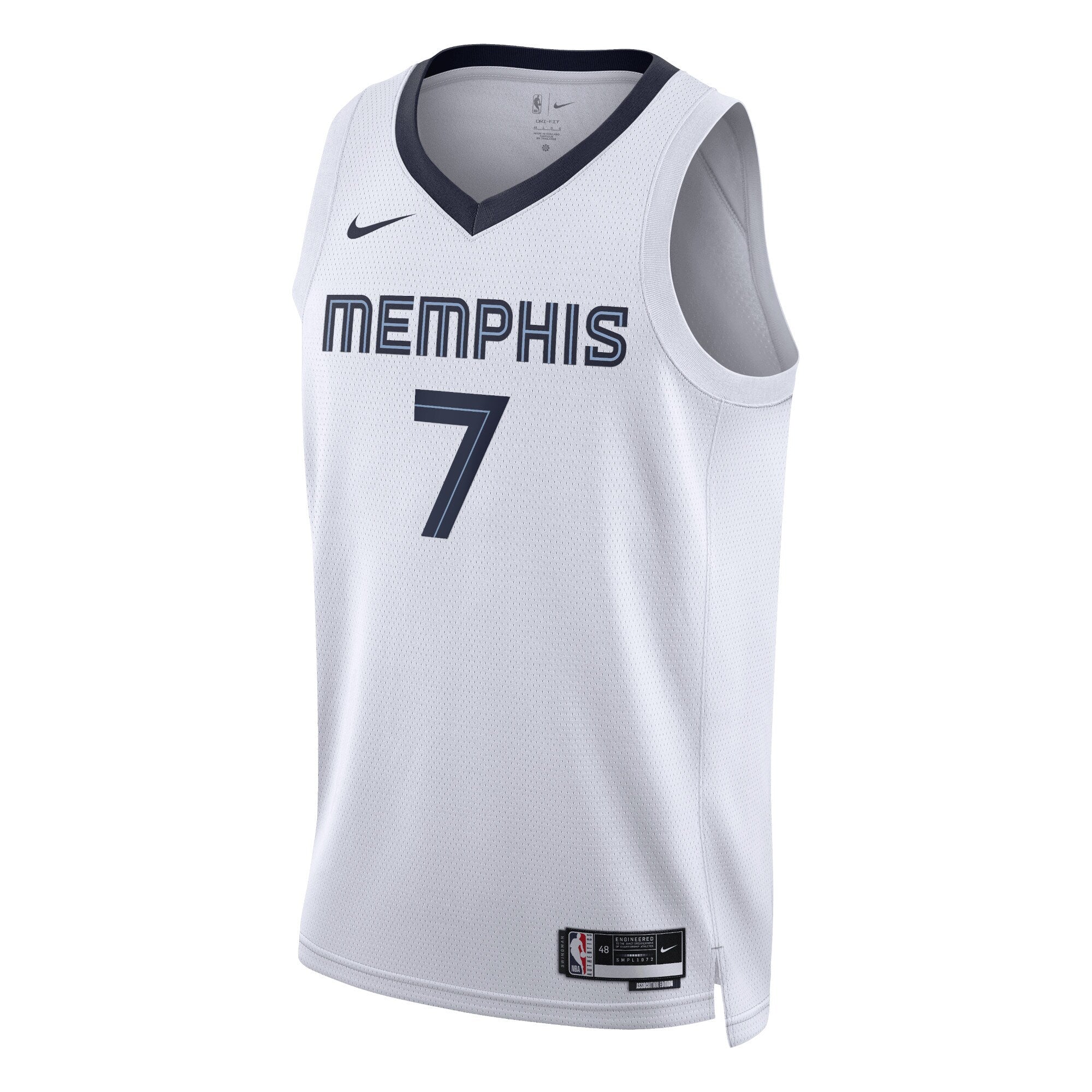 Memphis Grizzlies Nike Association Edition Swingman Jersey - White - Santi Aldama - Unisex NBA Team Jersey Basketball Fan Apparel