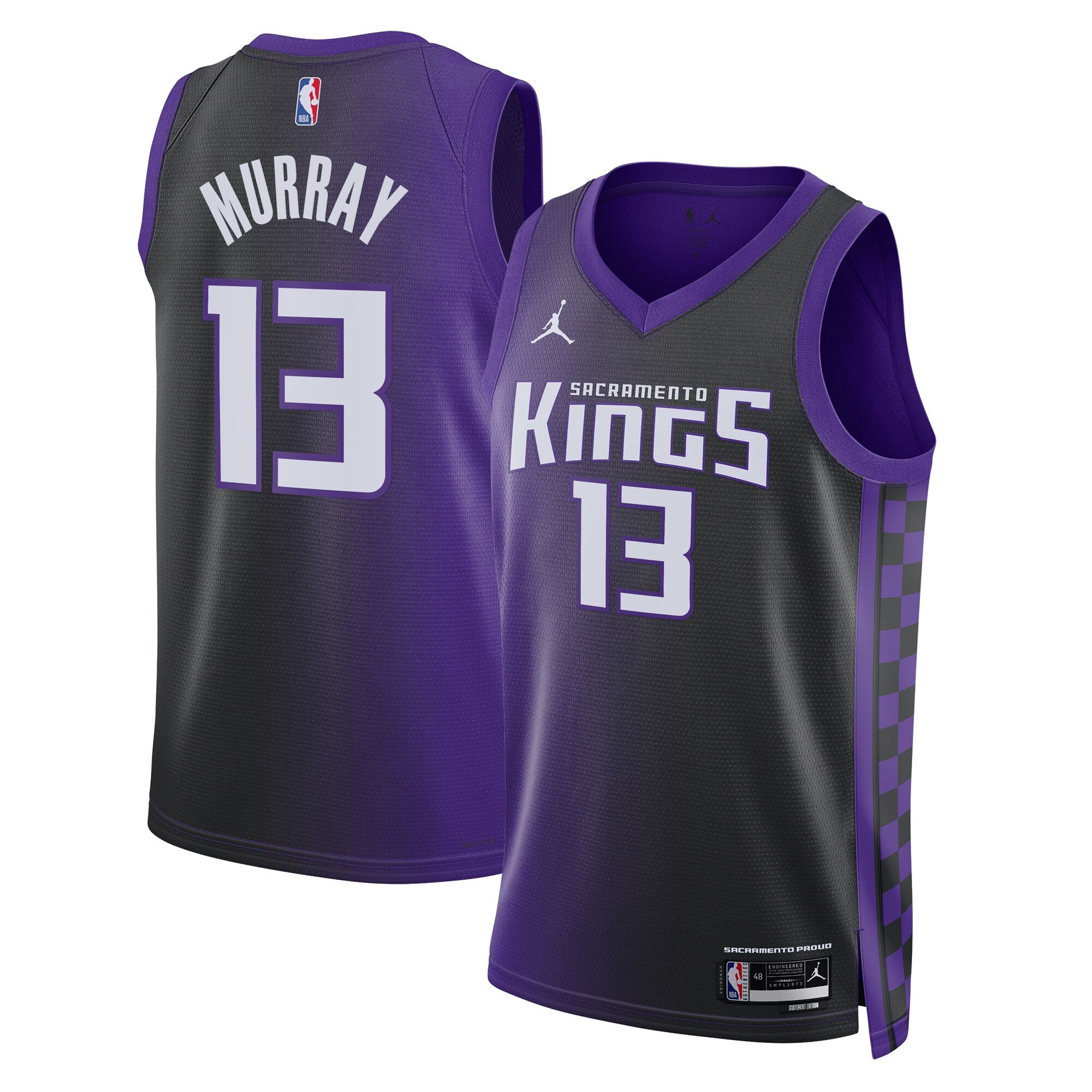 Sacramento Kings Jordan Brand Statement Edition Swingman Jersey - Purple - Keegan Murray - Unisex NBA Team Jersey Basketball Fan Apparel