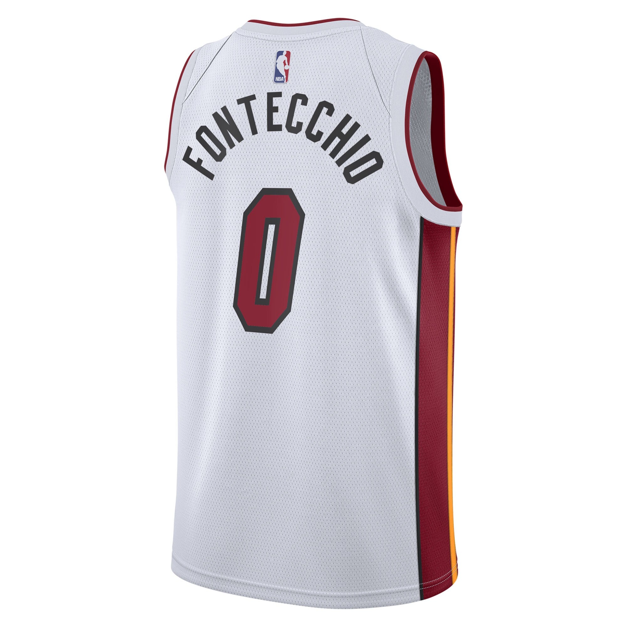 Miami Heat Nike Association Edition Swingman Jersey - White - Simone Fontecchio - Youth NBA Team Jersey Basketball Fan Apparel