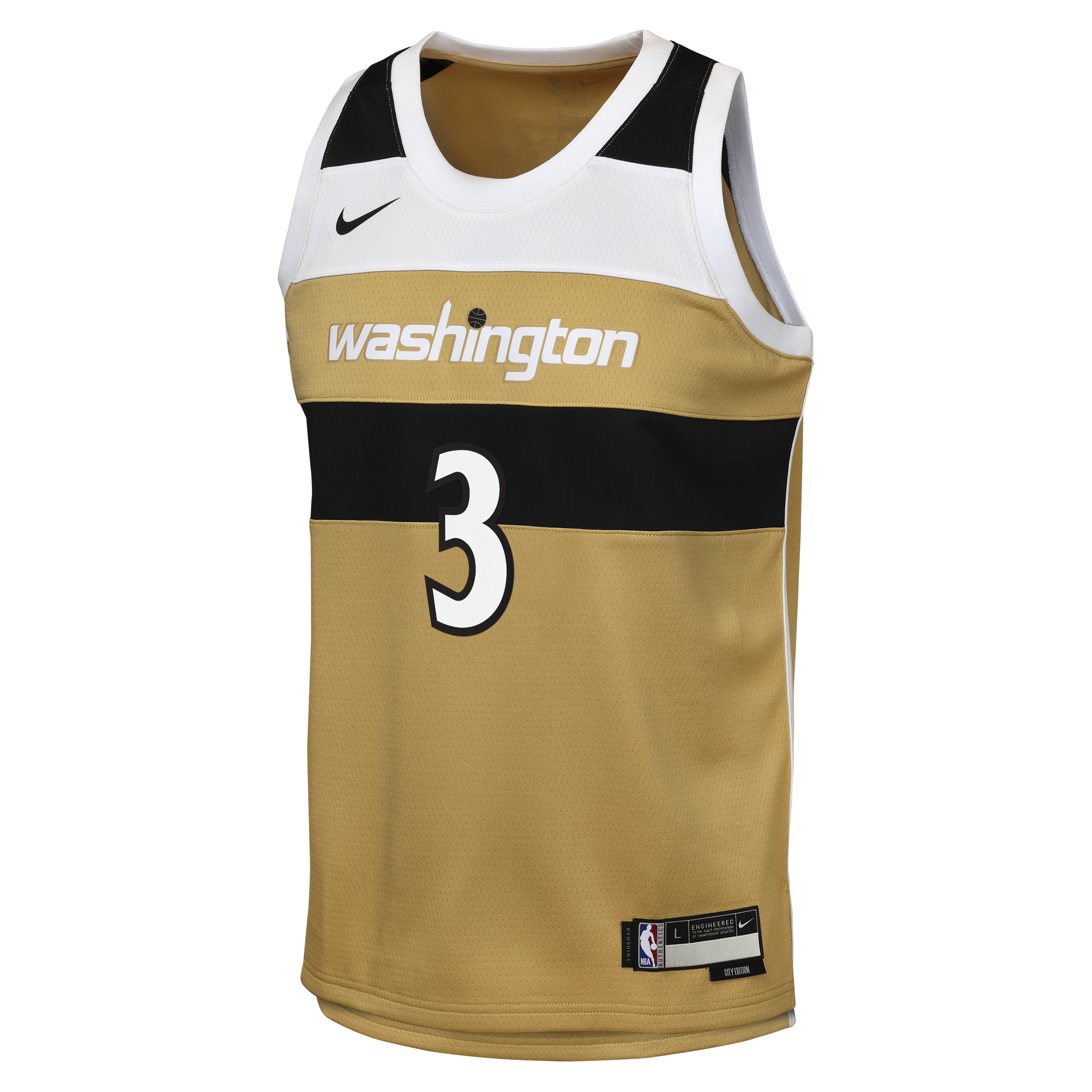 Washington Wizards 2025/26 Nike City Edition Swingman Jersey - Tan - Trae Young - Youth NBA Team Jersey Basketball Fan Apparel