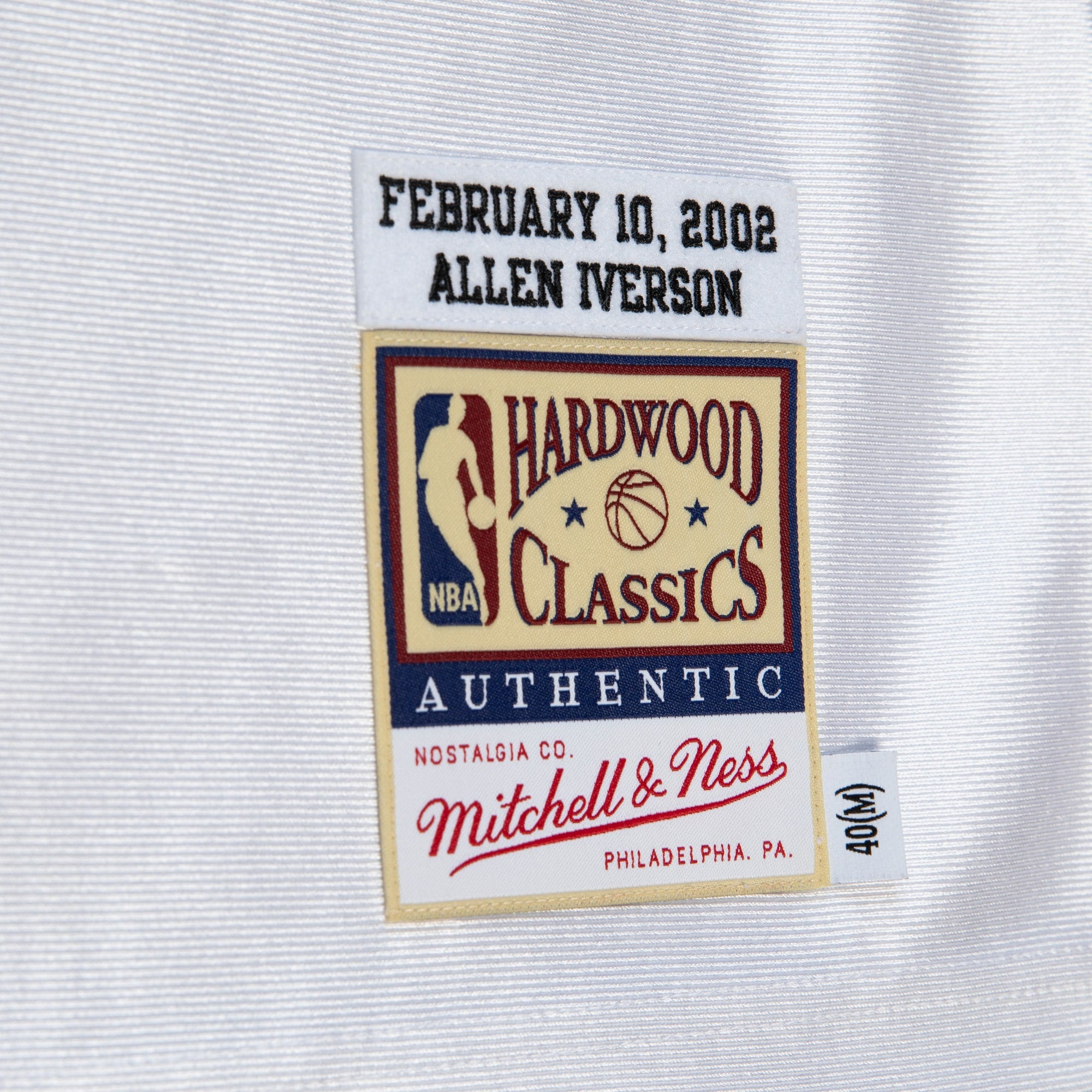 Philadelphia 76ers Mitchell & Ness Allen Iverson 2002 All-Star East Authentic Jersey - White NBA Team Jersey Basketball Fan Apparel