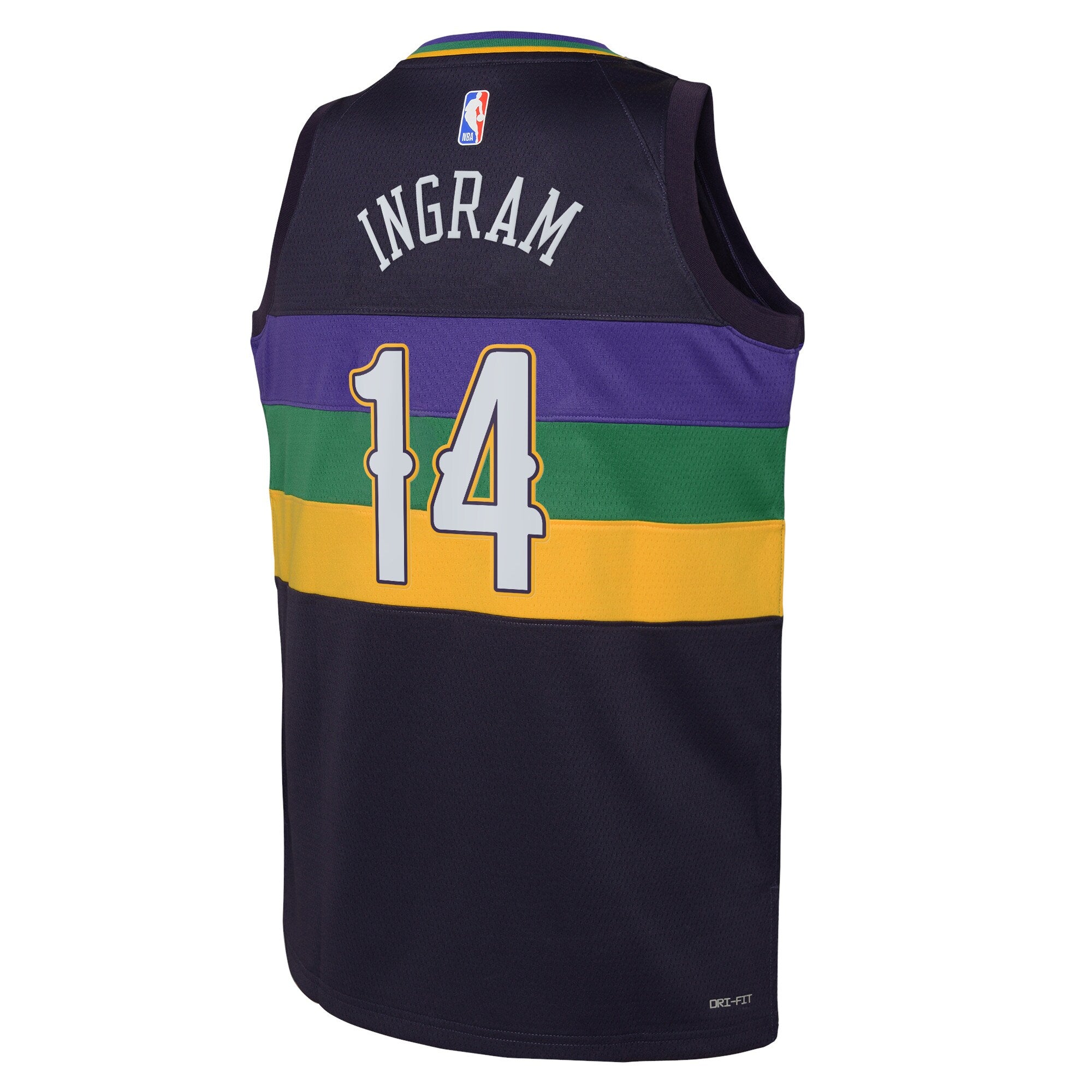 New Orleans Pelicans Nike City Edition Swingman Jersey 22 - Purple - Brandon Ingram - Youth NBA Team Jersey Basketball Fan Apparel