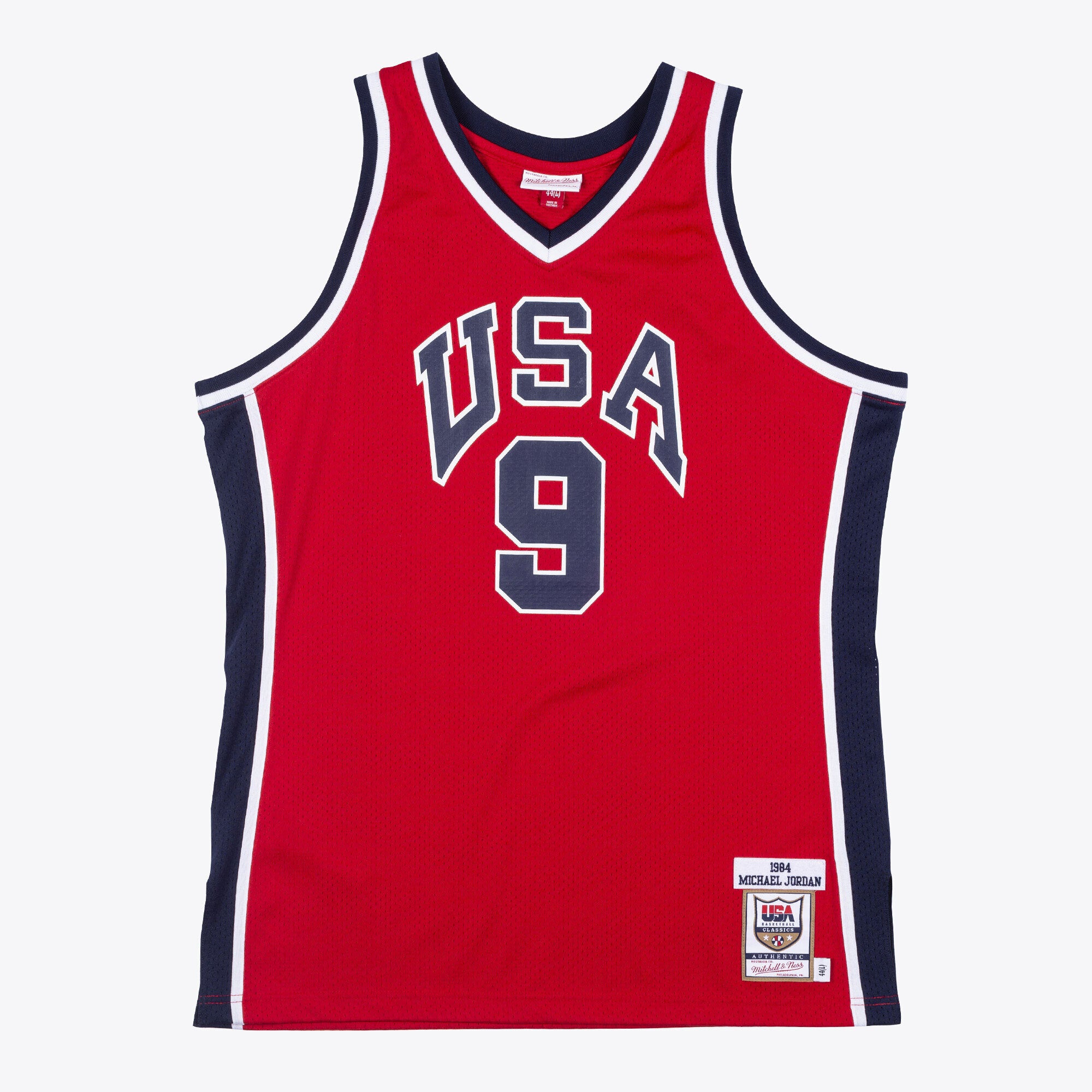 USA Basketball Mitchell & Ness Authentic Jersey Michael Jordan 1984 NBA Team Jersey Basketball Fan Apparel