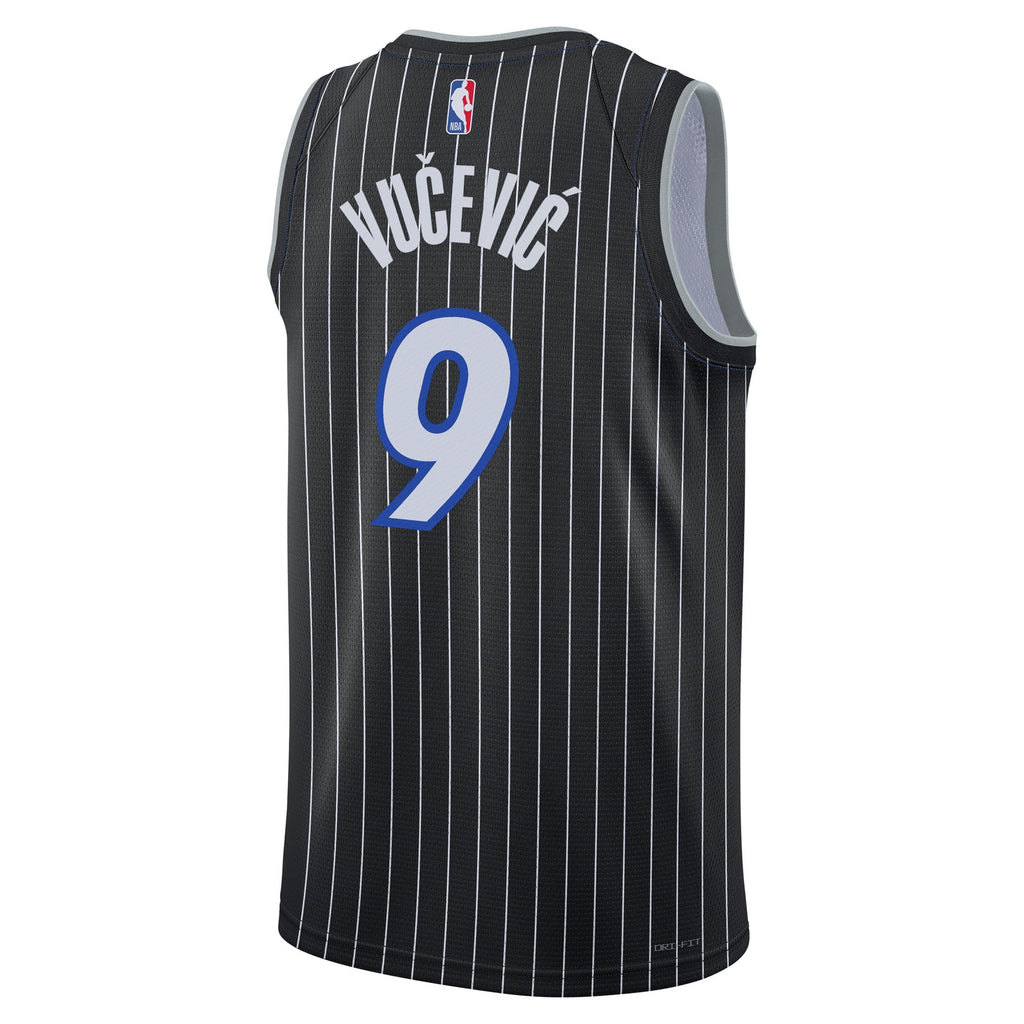 Orlando Magic Jordan Brand Statement Edition Jersey - Black - Nikola Vučević - Unisex NBA Team Jersey Basketball Fan Apparel