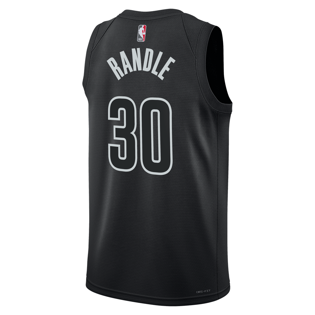 Brooklyn Nets Jordan Brand Statement Edition Swingman Jersey - Black - Julius Randle - Unisex NBA Team Jersey Basketball Fan Apparel