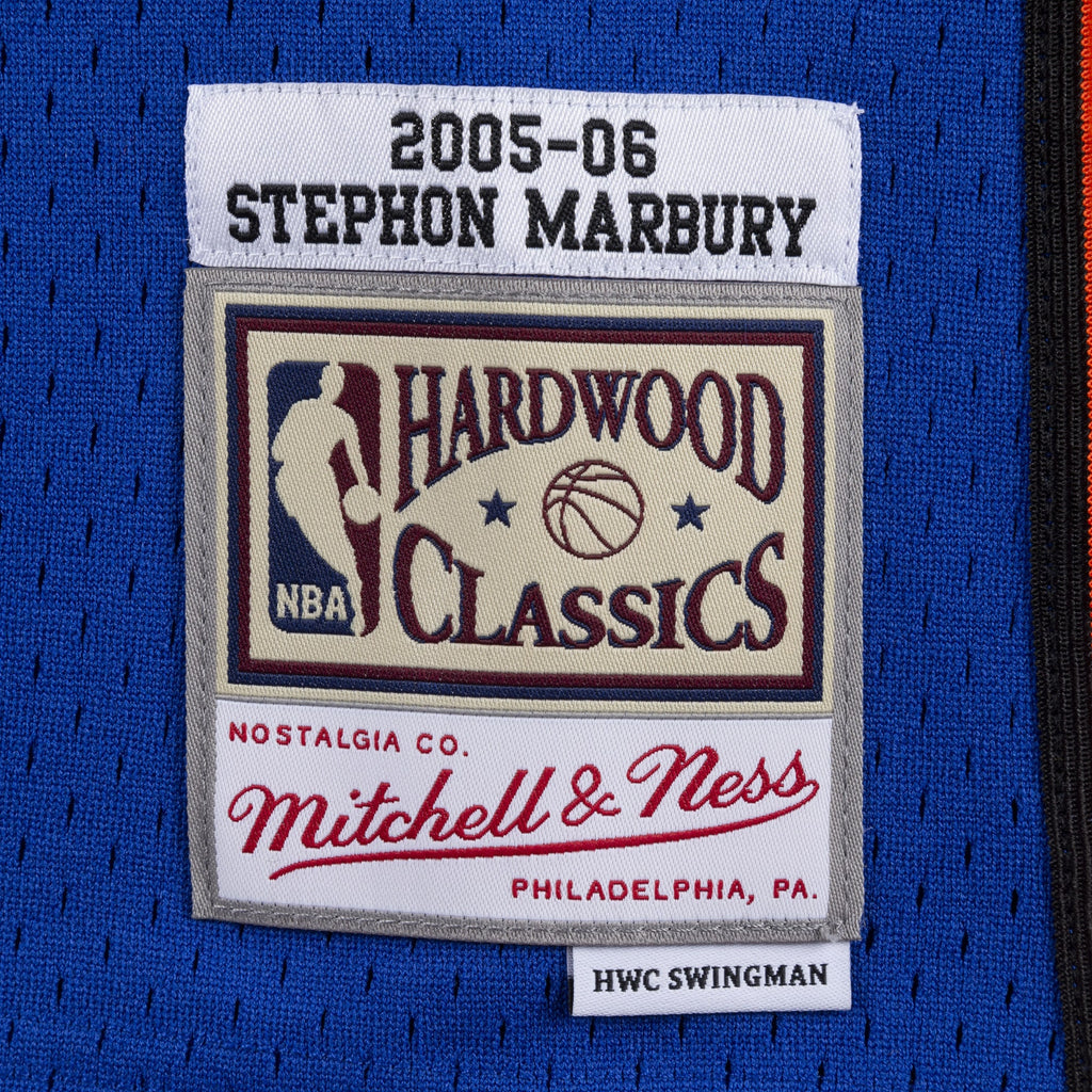 New York Knicks Mitchell & Ness Stephon Marbury 2006 Swingman Authentic Jersey - Royal Blue NBA Team Jersey Basketball Fan Apparel