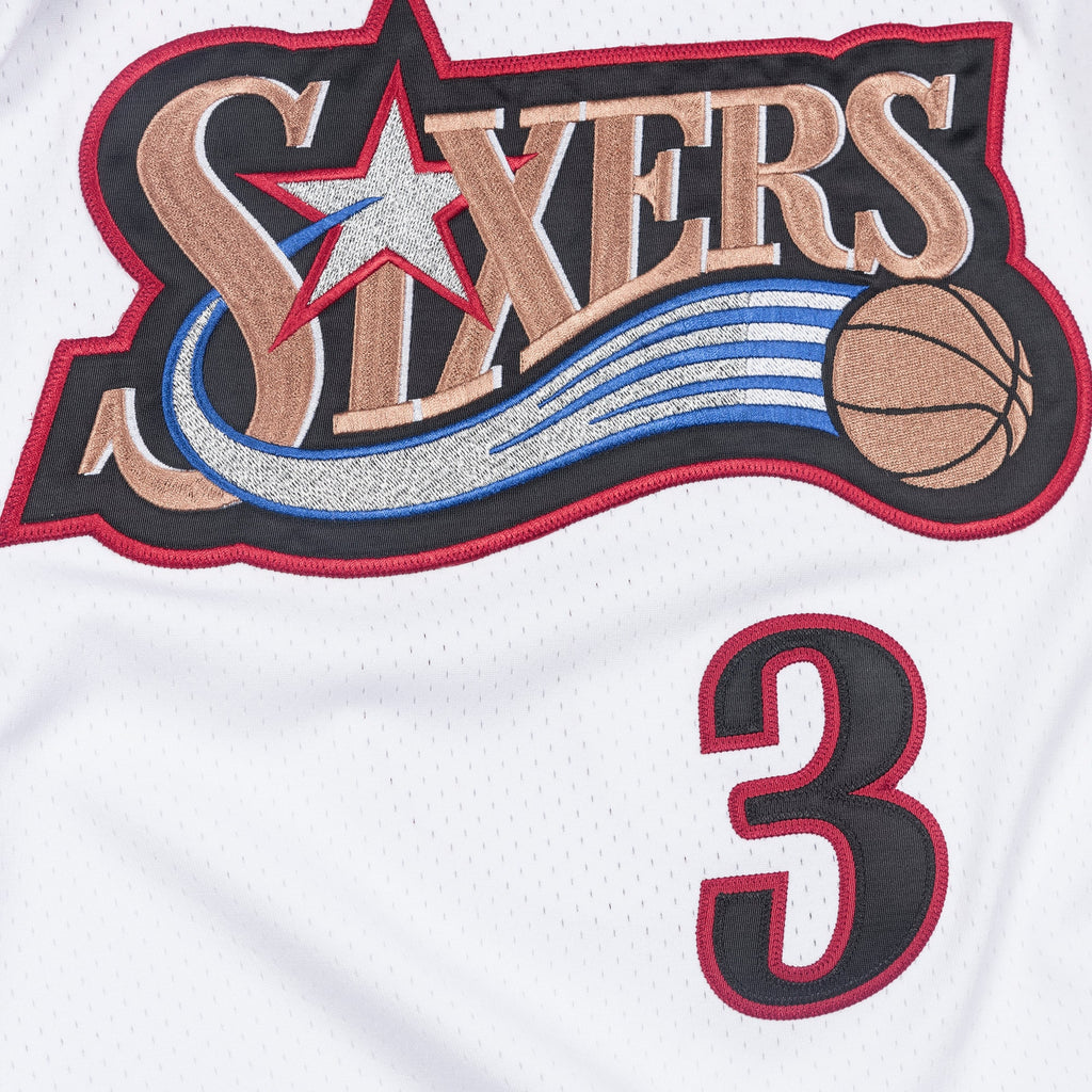 Philadelphia 76ers Mitchell & Ness Allen Iverson 1997 Authentic Jersey - White NBA Team Jersey Basketball Fan Apparel