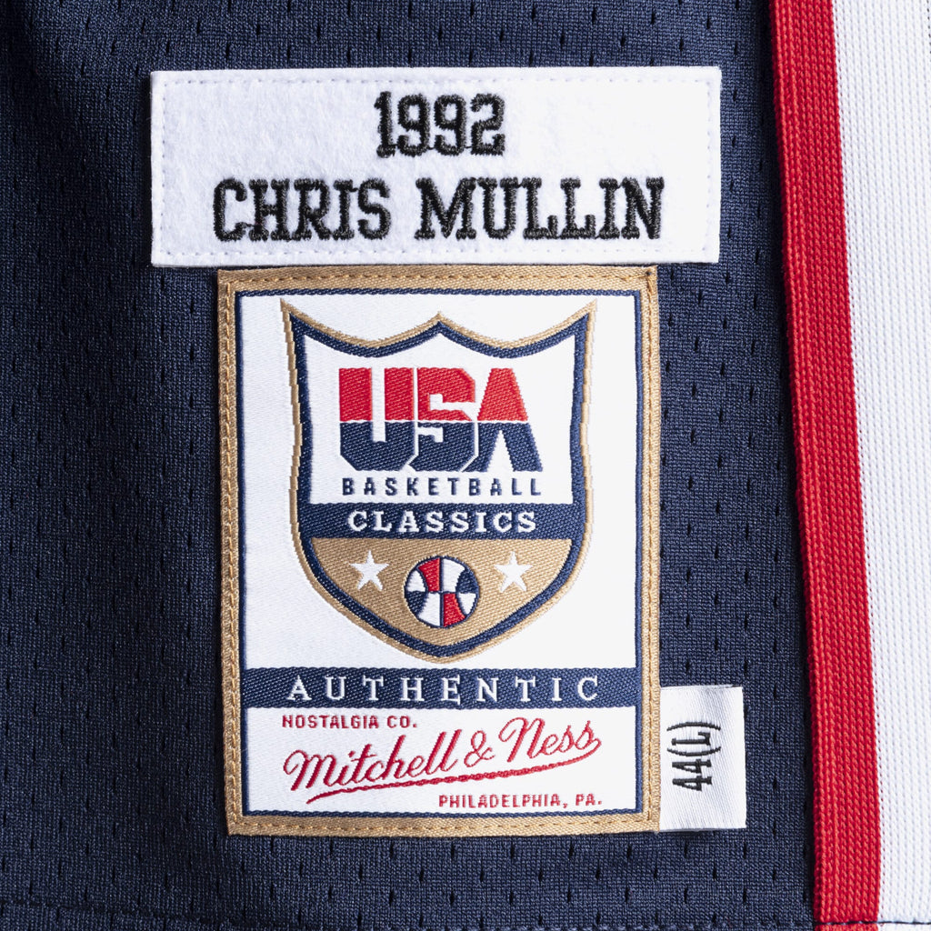 USA Basketball Mitchell & Ness Authentic Jersey Chris Mullin 1992 NBA Team Jersey Basketball Fan Apparel