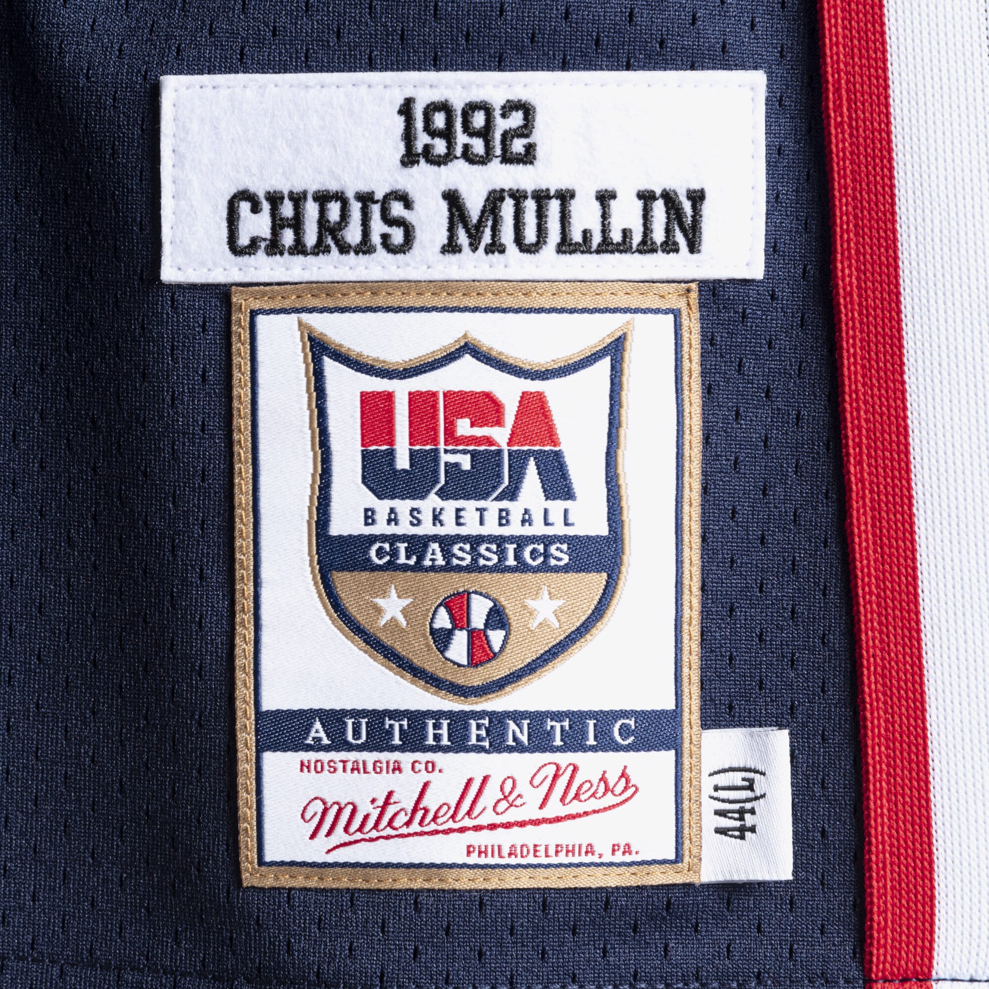 USA Basketball Mitchell & Ness Authentic Jersey Chris Mullin 1992 NBA Team Jersey Basketball Fan Apparel