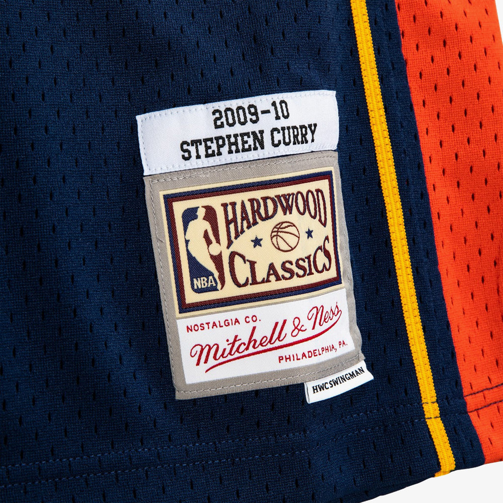Golden State Warriors Mitchell & Ness Swingman Jersey Road Steph Curry 2009-10 NBA Team Jersey Basketball Fan Apparel