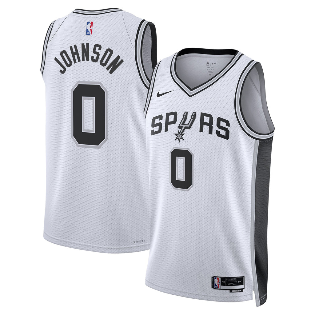 San Antonio Spurs Nike Association Edition Swingman Jersey - White - Keldon Johnson - Unisex NBA Team Jersey Basketball Fan Apparel