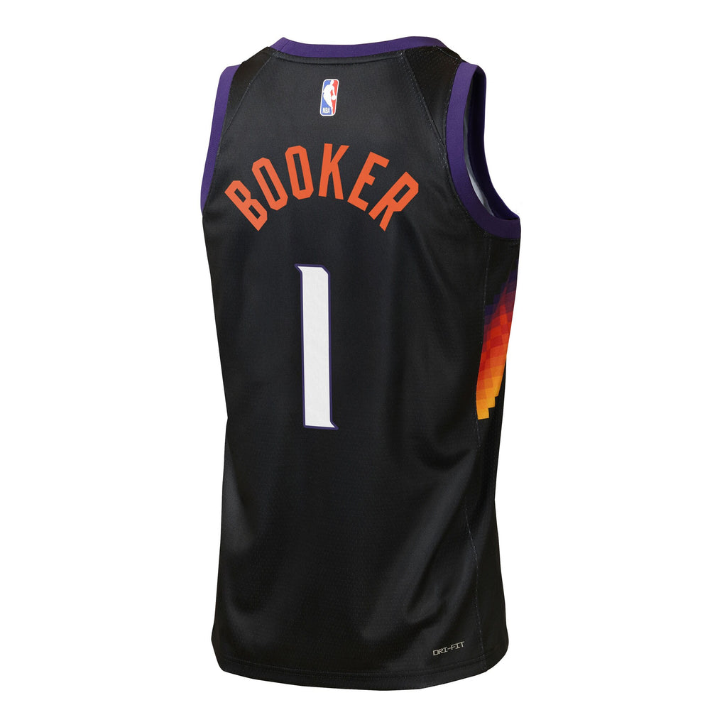 Phoenix Suns Nike 2025/26 City Edition Swingman Jersey - Black - Devin Booker - Youth NBA Team Jersey Basketball Fan Apparel