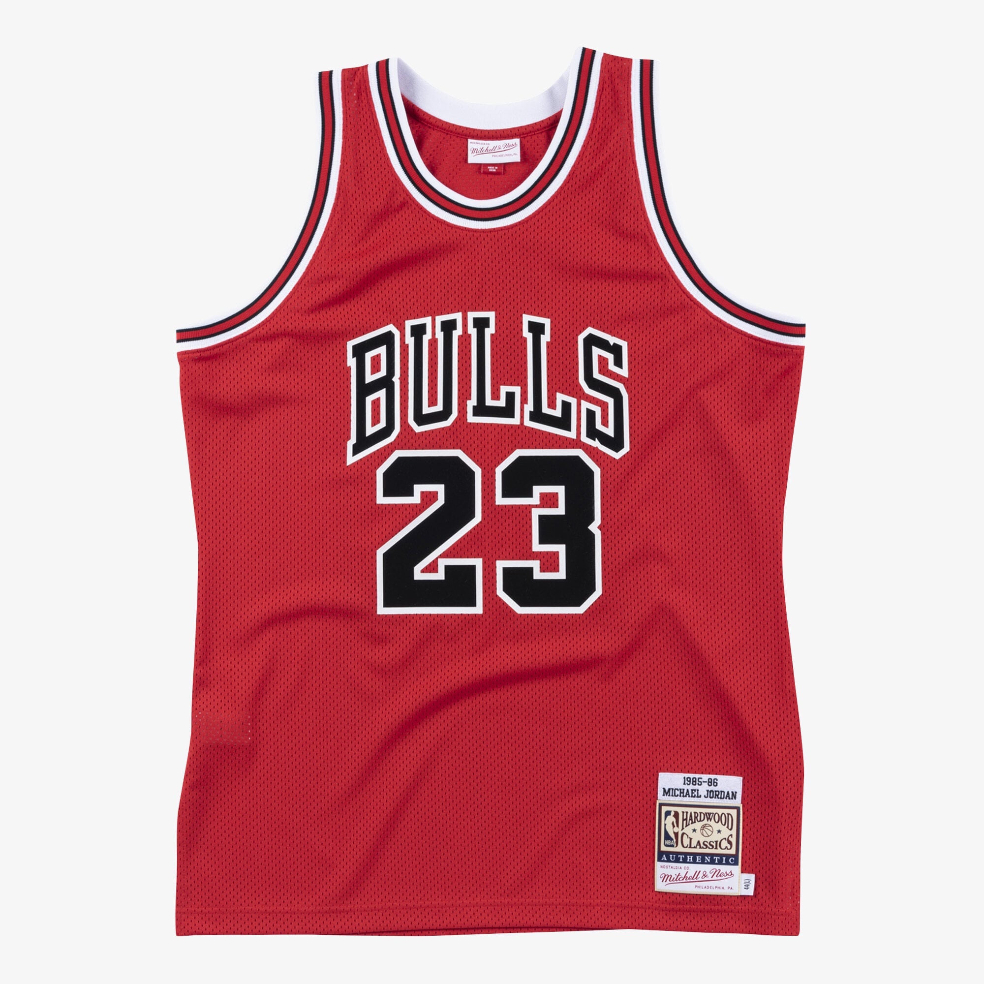 Chicago Bulls Mitchell & Ness Authentic Jersey Michael Jordan 1985-86 NBA Team Jersey Basketball Fan Apparel