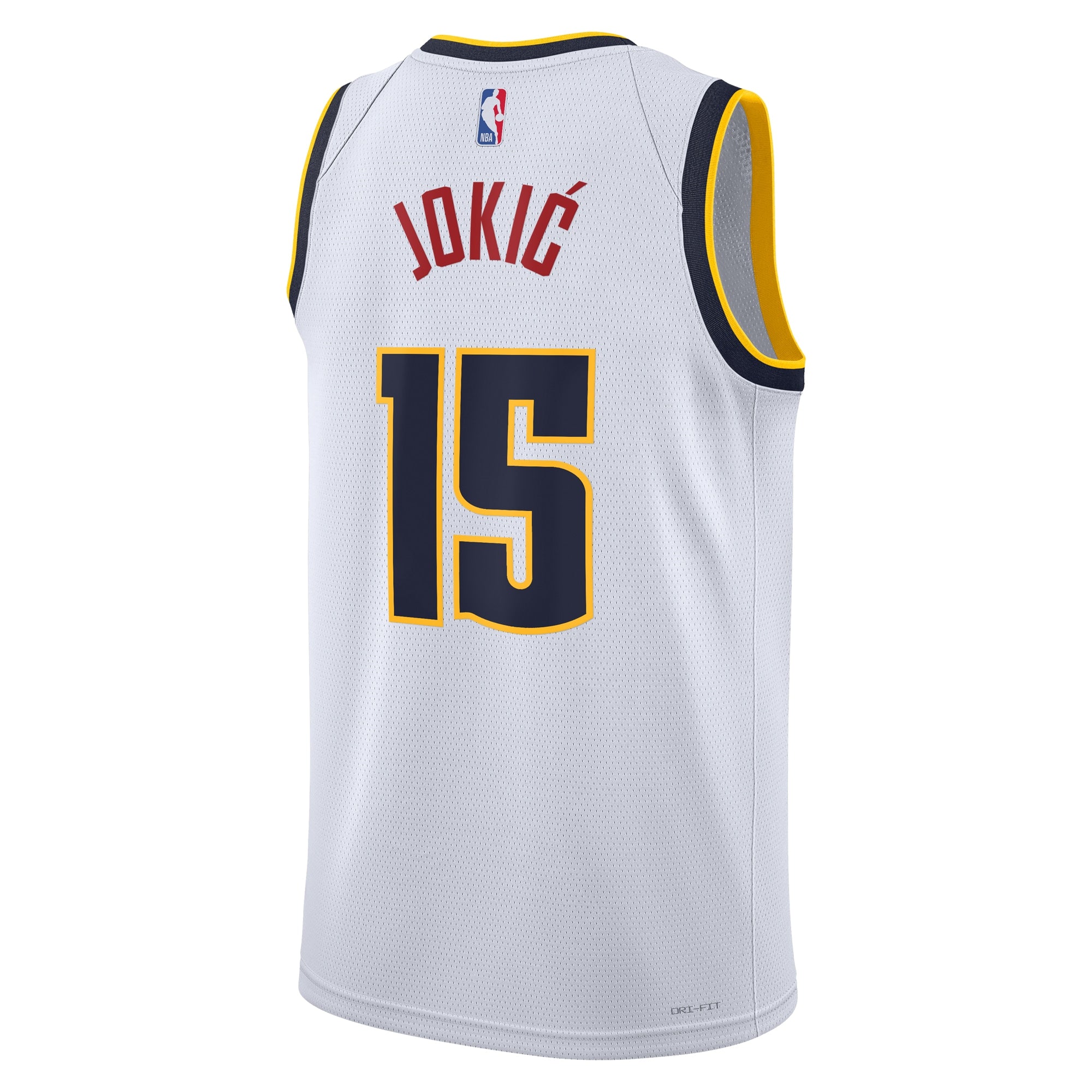 Denver Nuggets Nike Association Swingman Jersey - White - Nikola Jokić - Youth NBA Team Jersey Basketball Fan Apparel