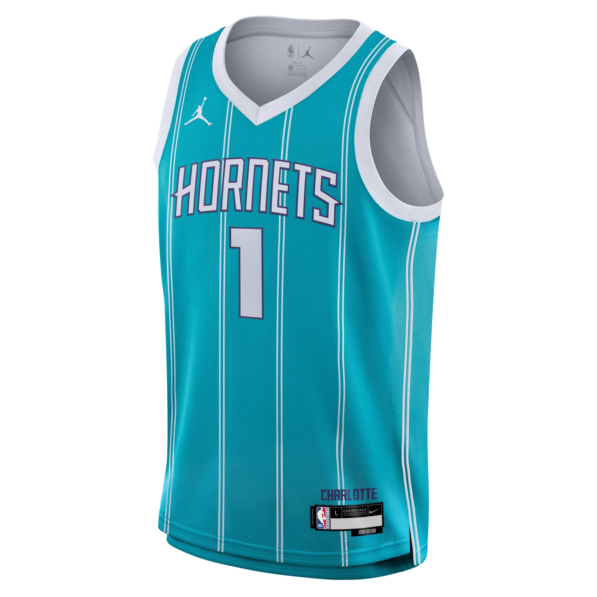 Charlotte Hornets NBA Youth Icon Swingman Jersey NE - LaMelo Ball NBA Team Jersey Basketball Fan Apparel
