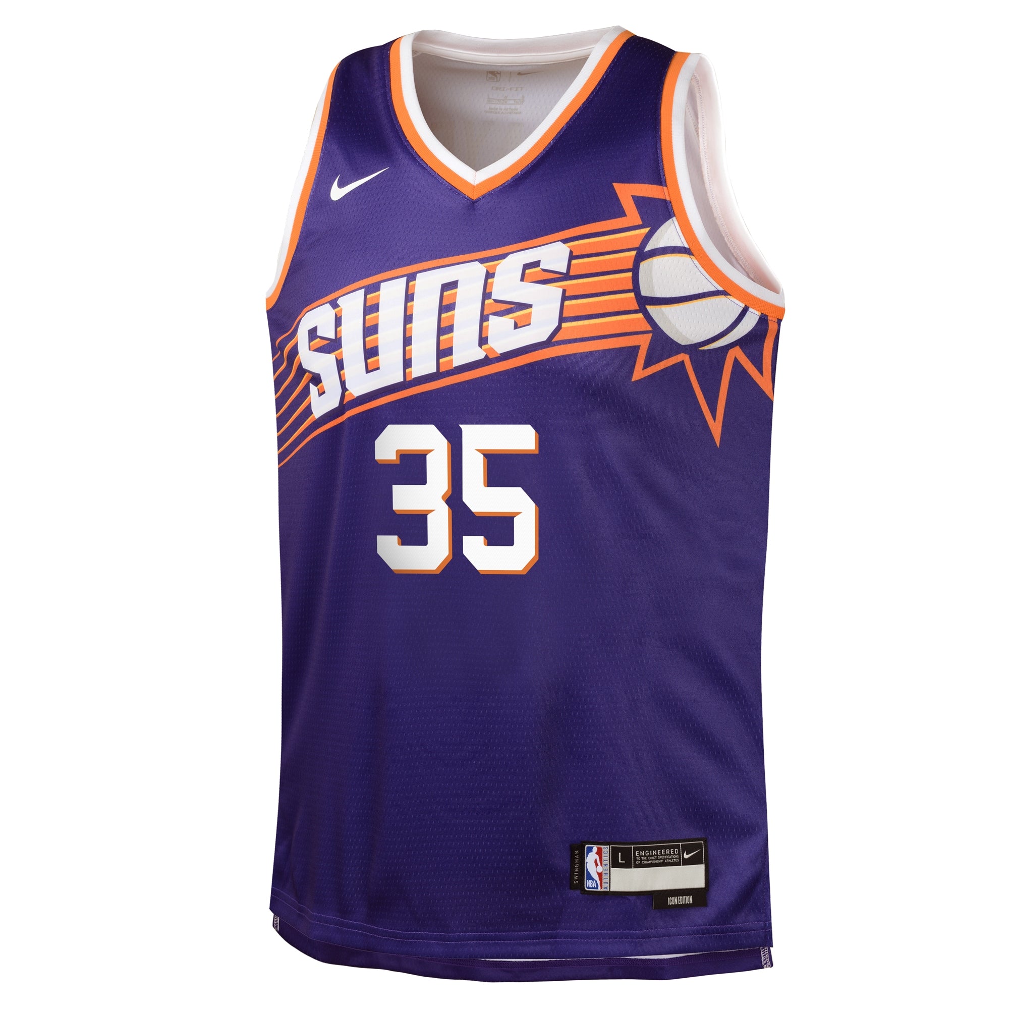 Phoenix Suns NBA Icon Swingman Jersey - Kevin Durant - Youth NBA Team Jersey Basketball Fan Apparel