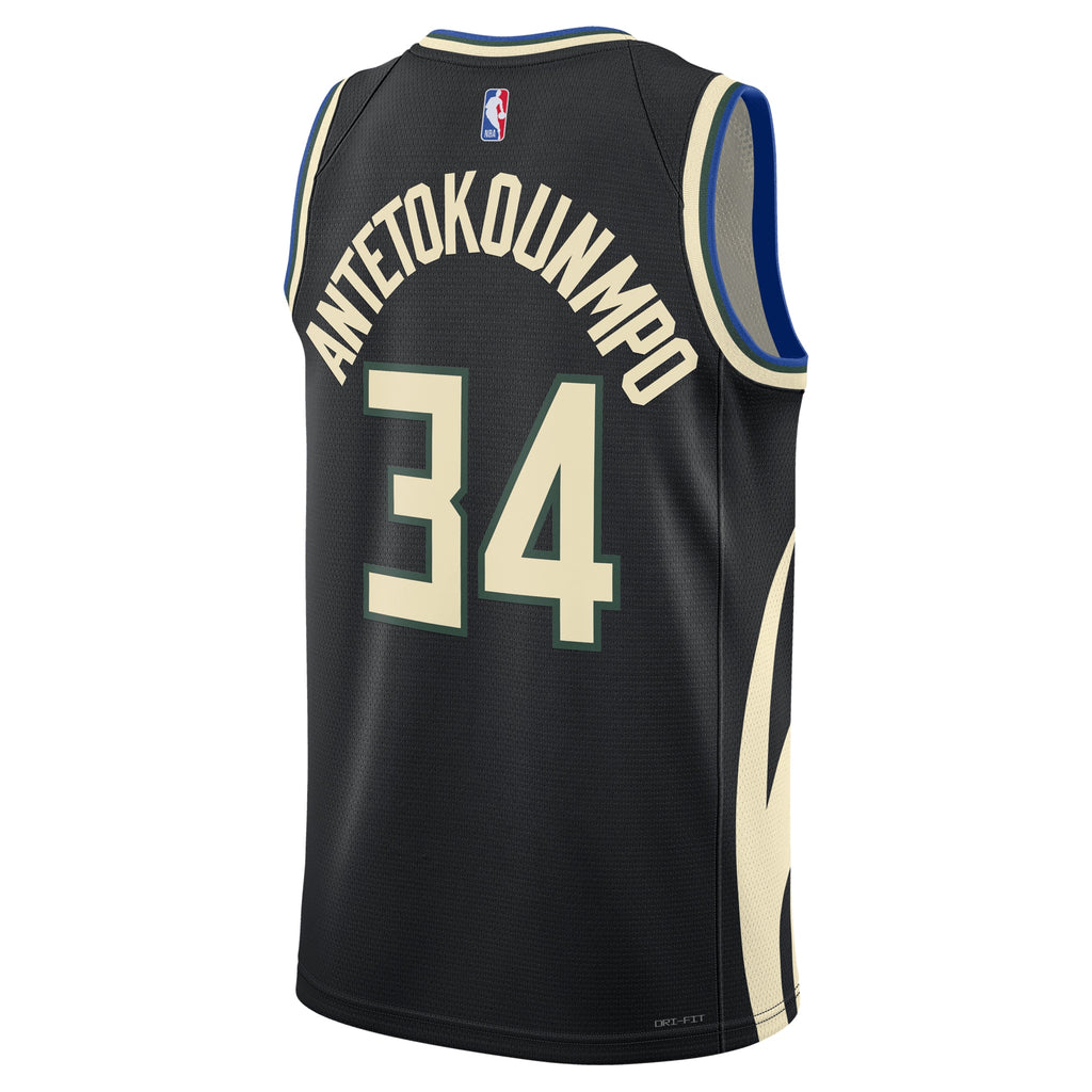 Milwaukee Bucks Giannis Antetokounmpo Nike Jordan Dri-FIT NBA Swingman Jersey - Men's NBA Team Jersey Basketball Fan Apparel