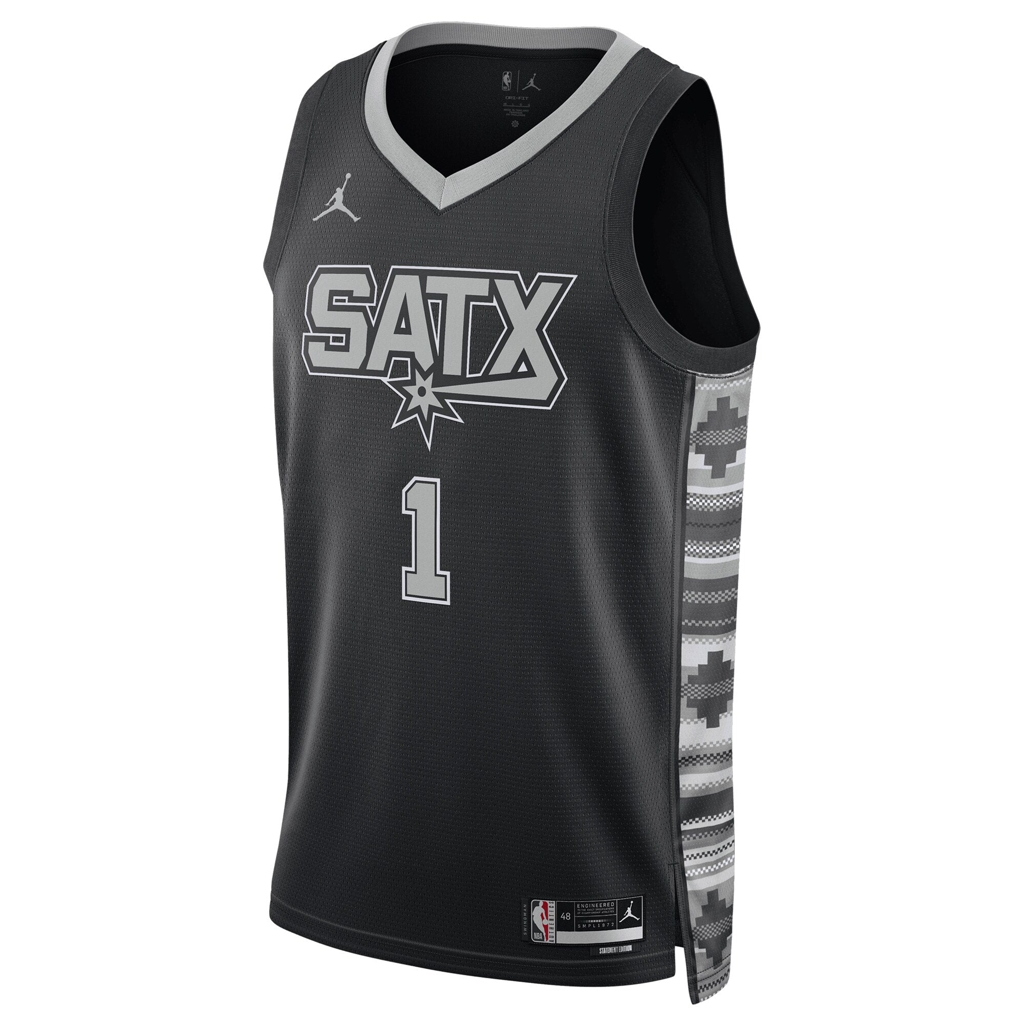 San Antonio Spurs Jordan Brand Statement Edition Swingman Jersey - Victor Wembanyama - Unisex NBA Team Jersey Basketball Fan Apparel