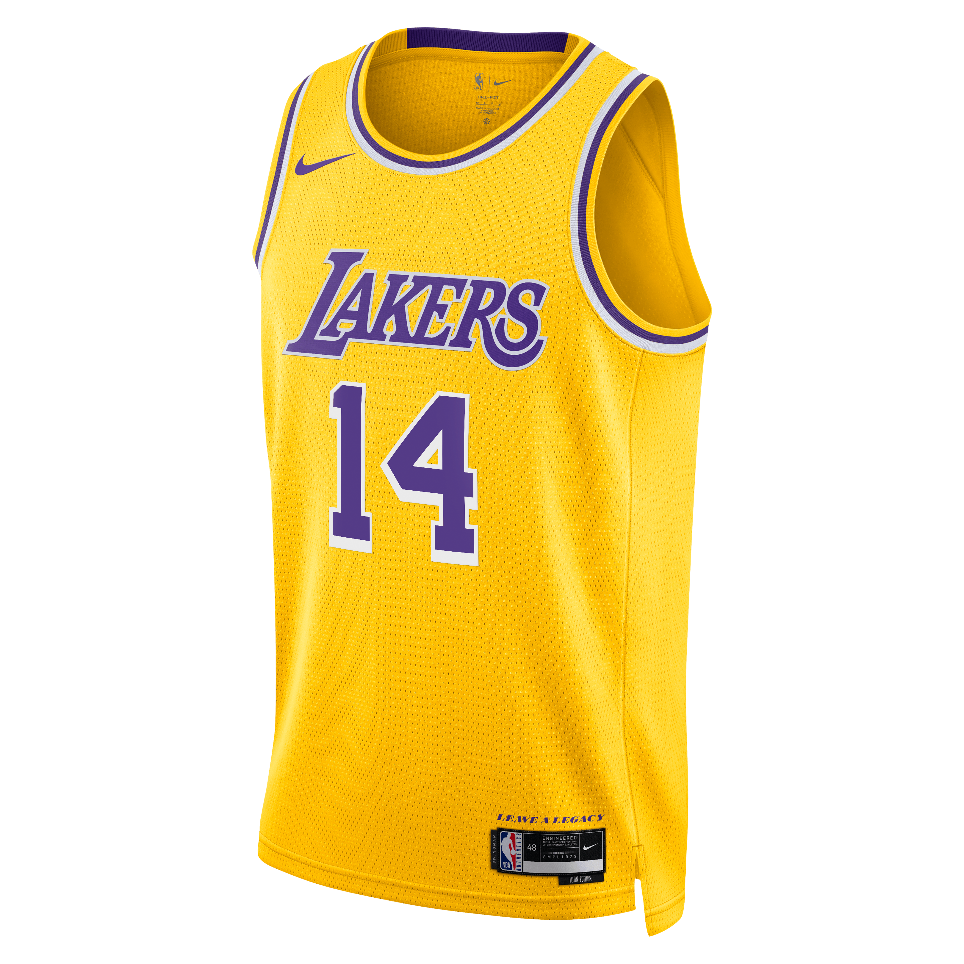 Los Angeles Lakers Nike Icon Edition Swingman Jersey - Gold - Walker Kessler - Unisex NBA Team Jersey Basketball Fan Apparel